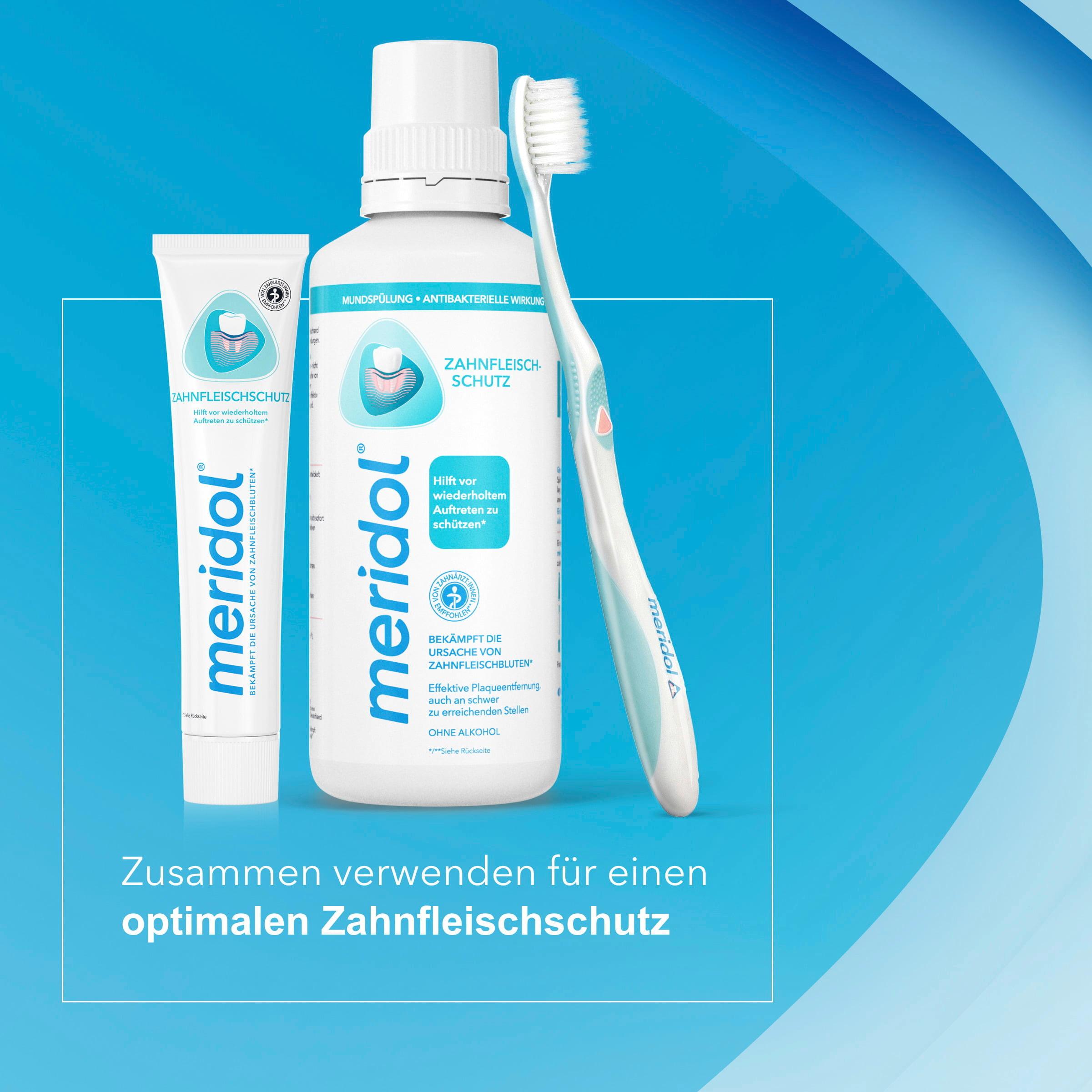Produktbild meridol Zahnfleischschutz Zahnpasta bei Zahnfleischbluten, Zahnfleischentzündung oder Zahnfleischrückgang 2 von 10