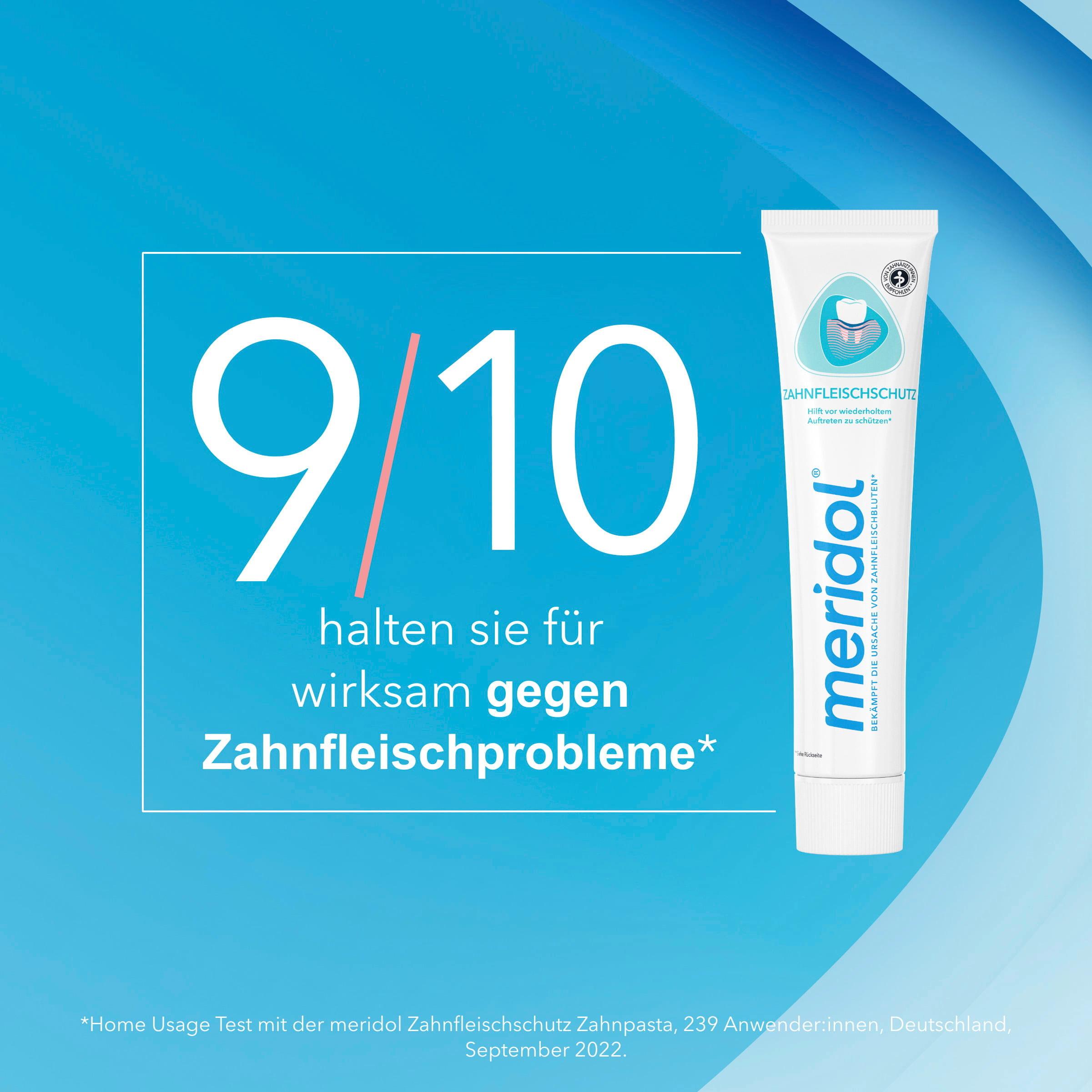 Produktbild meridol Zahnfleischschutz Zahnpasta bei Zahnfleischbluten, Zahnfleischentzündung oder Zahnfleischrückgang 4 von 10