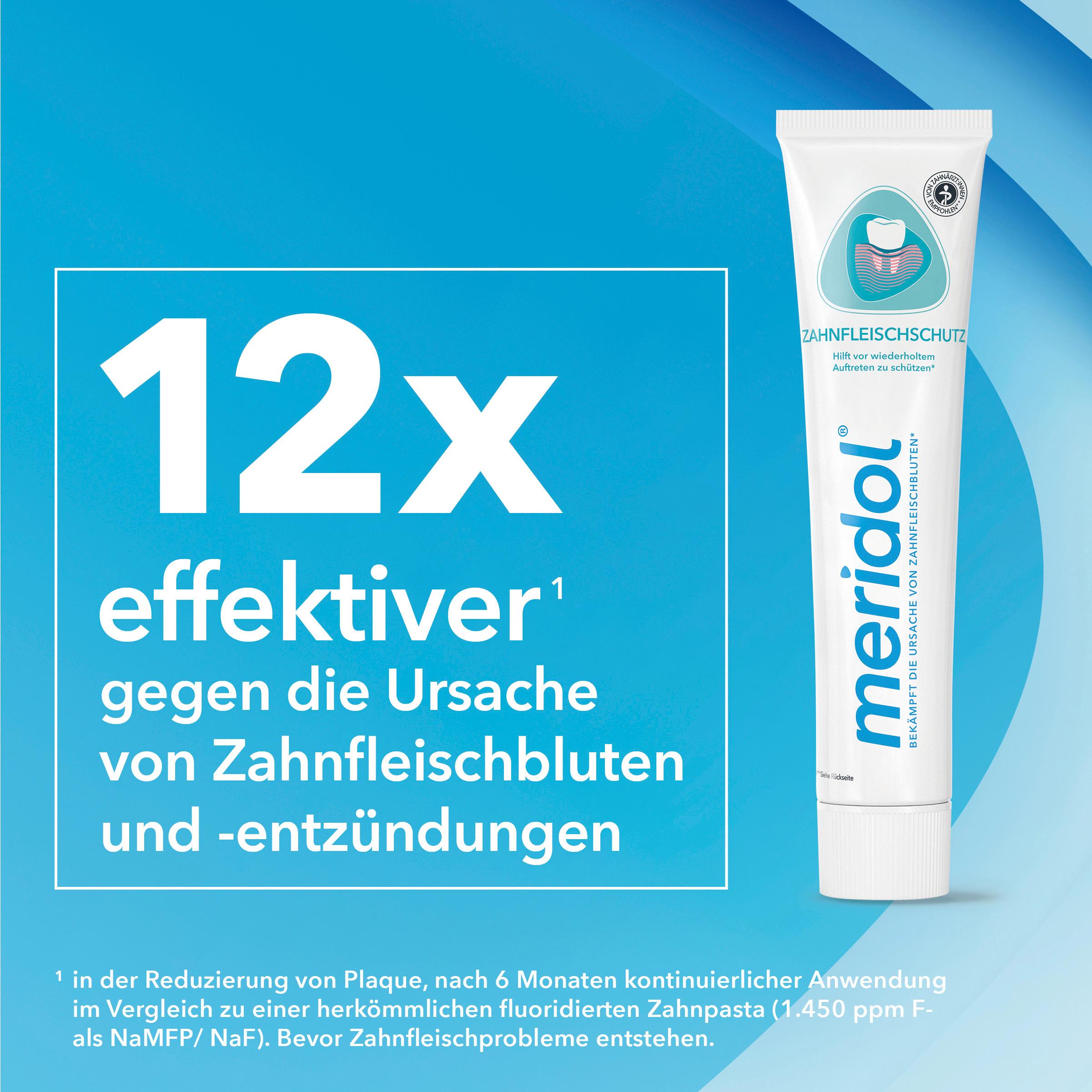 Produktbild meridol Zahnfleischschutz Zahnpasta bei Zahnfleischbluten, Zahnfleischentzündung oder Zahnfleischrückgang 9 von 10