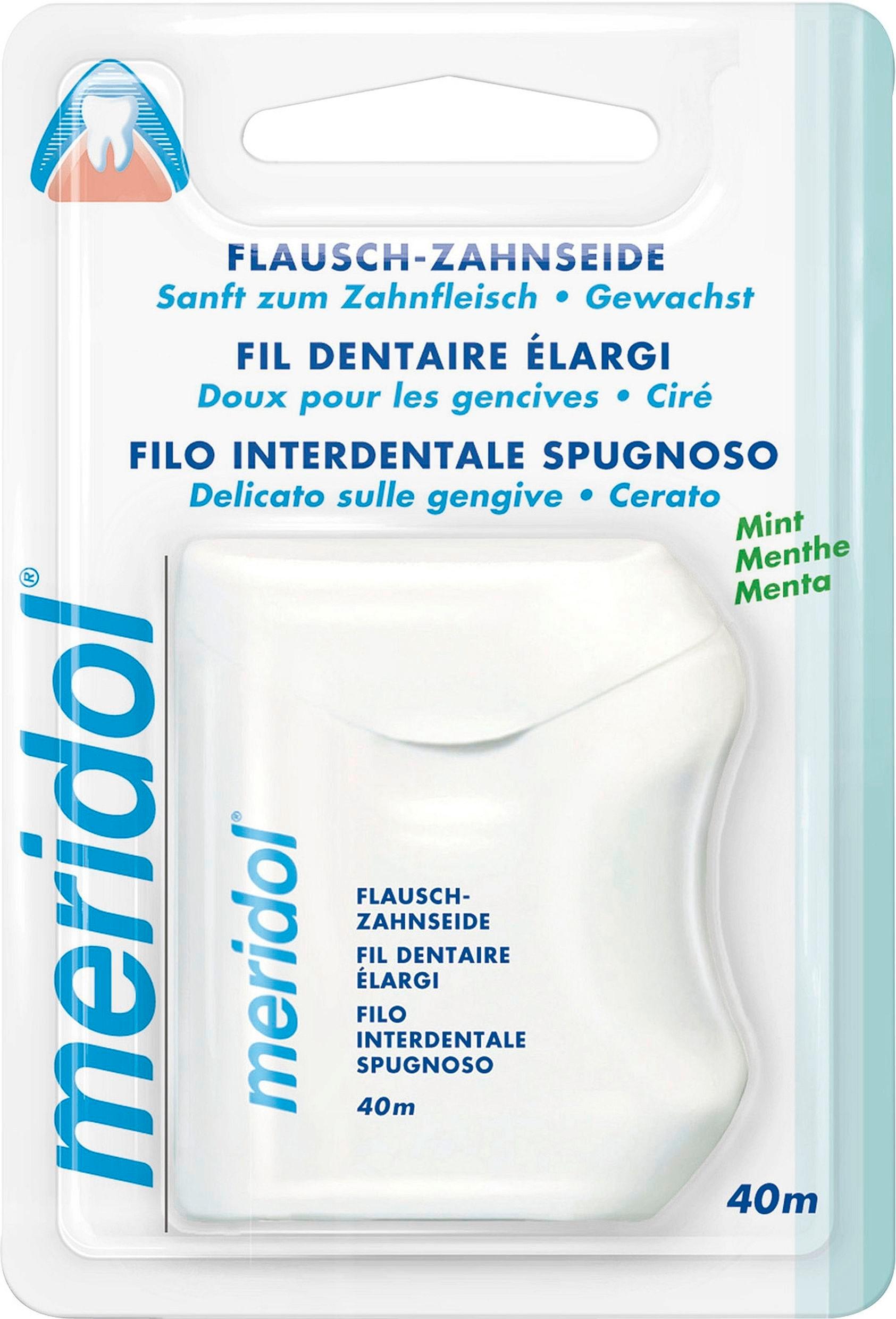 meridol Flausch-Zahnseide - zur gründlichen und sanften Reinigung der Zahnzwischenräume