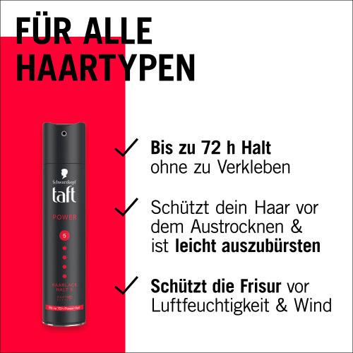Produktbild taft Haarlack Power 250 ml Haltegrad 5 - sehr starker Halt 3 von 7