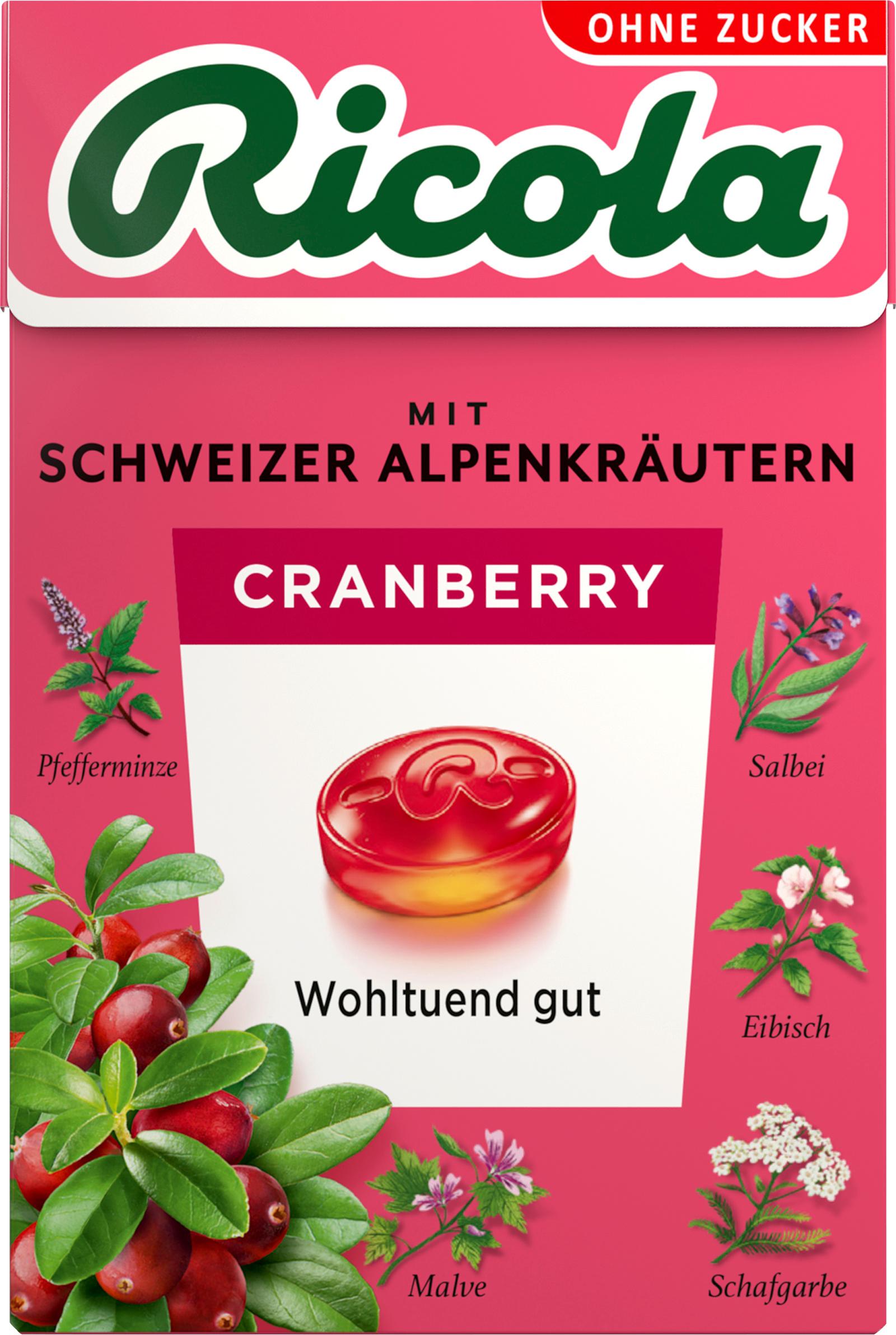 Ricola Bonbons Cranberry Box