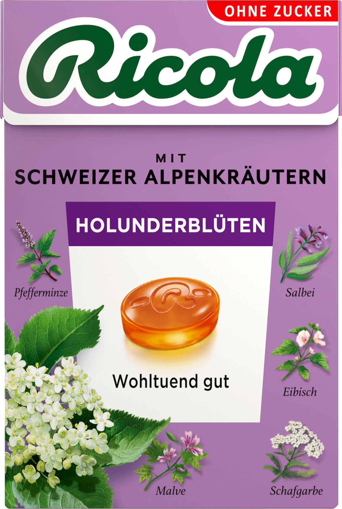 Ricola Bonbons Holunderblüten Box