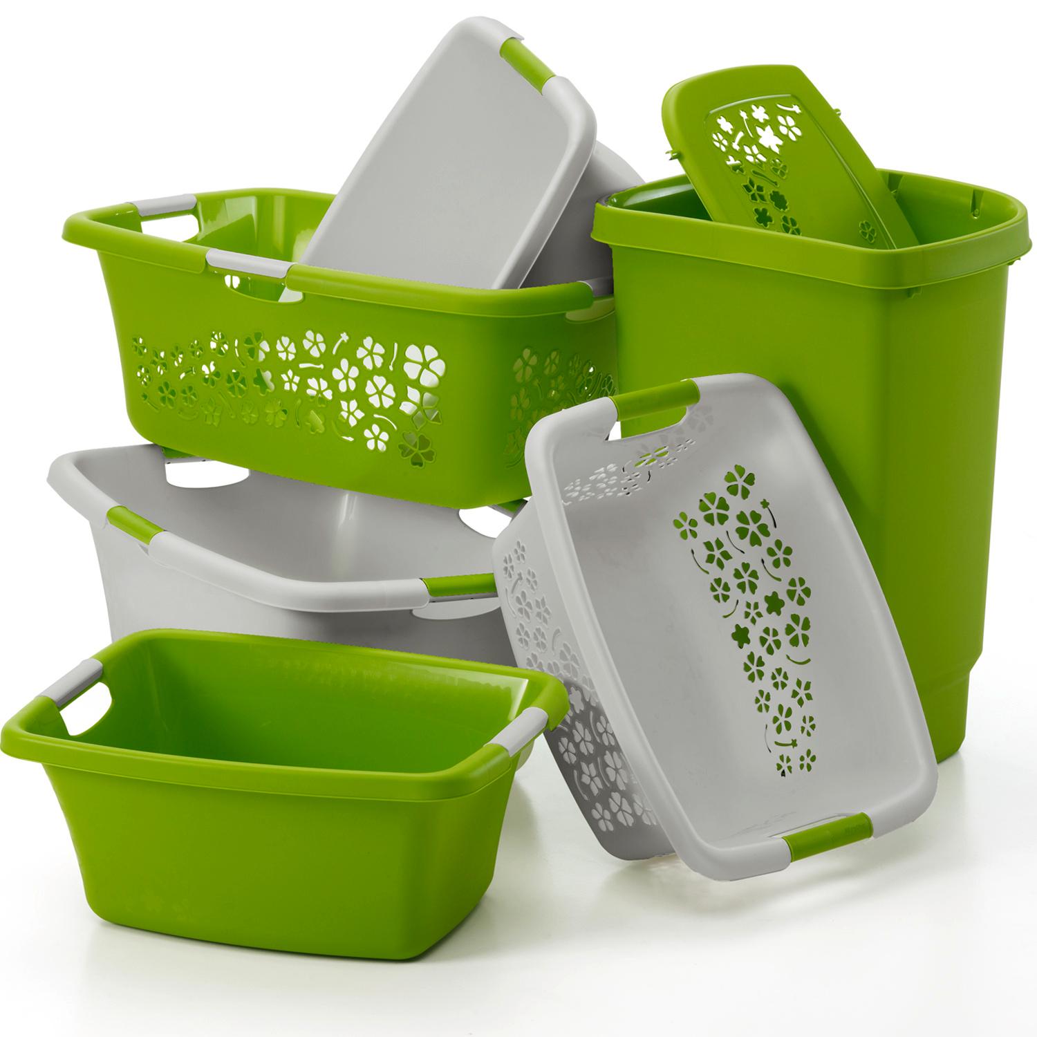 Produktbild rotho Flowers Softline Wäschekorb 25 l 2 von 2