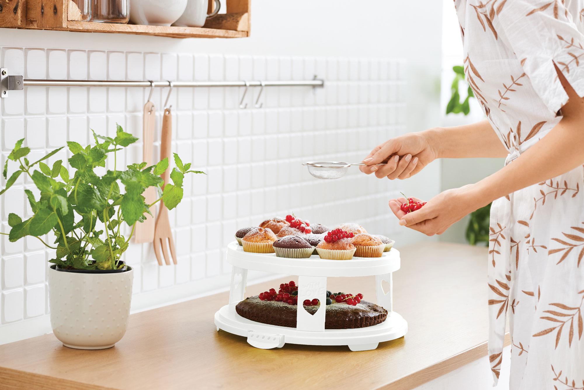 Produktbild rotho Tortenglocke XL mit Trays FRESH 4 von 6
