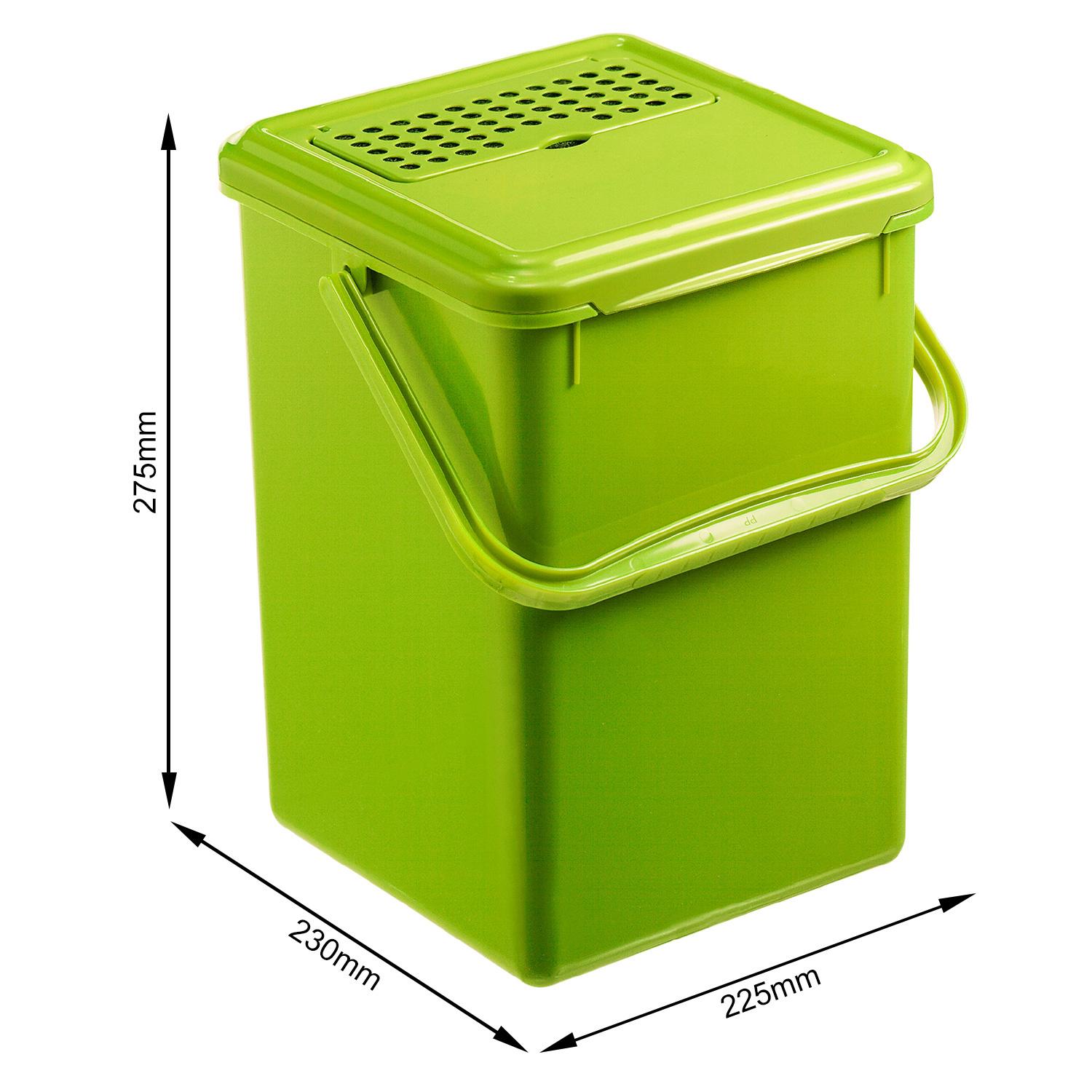 Produktbild rotho Komposteimer mit Aktivkohlefilter 9l 5 von 6