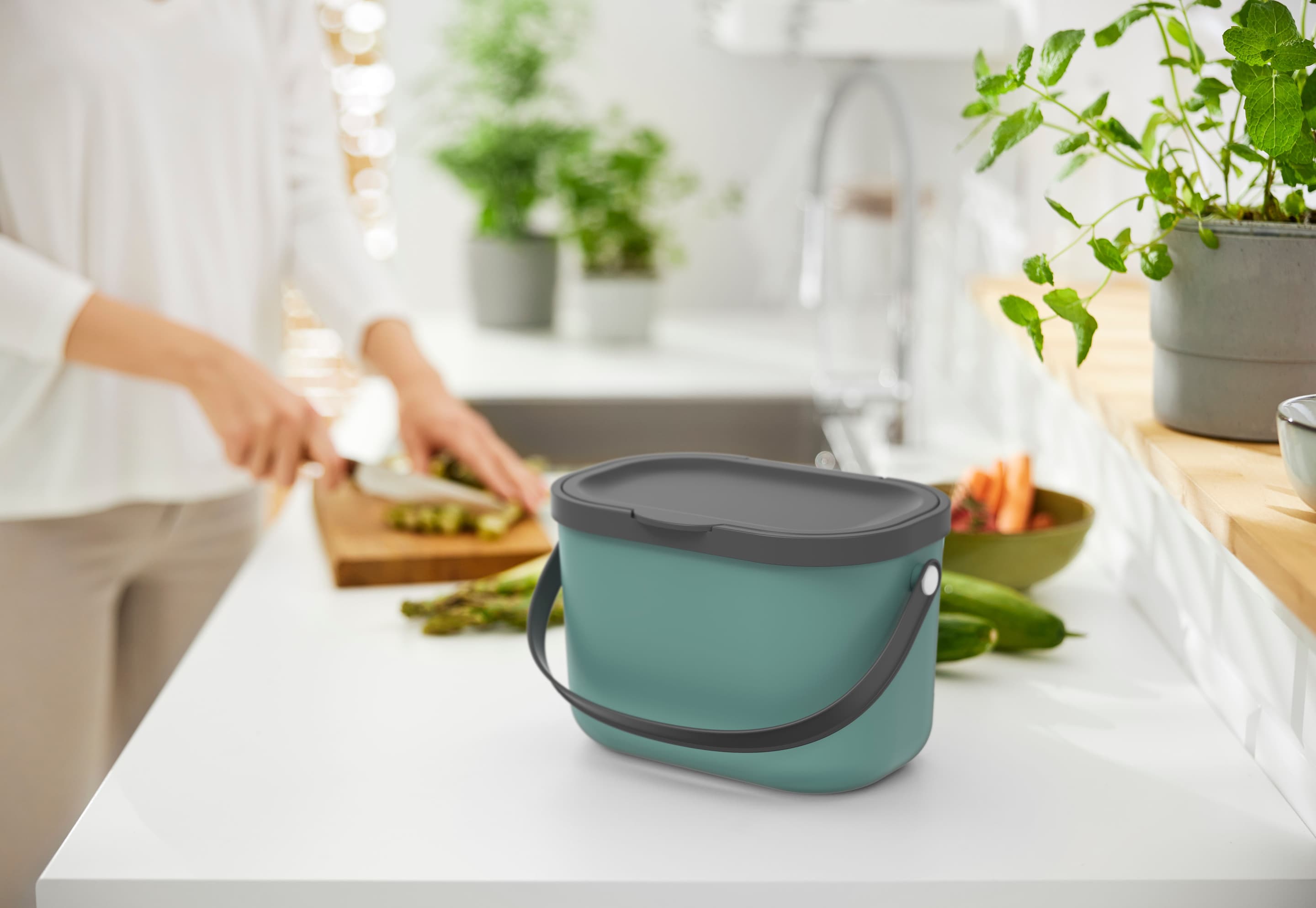 Produktbild rotho Bioabfallbehälter ALBULA 3.2l 5 von 6