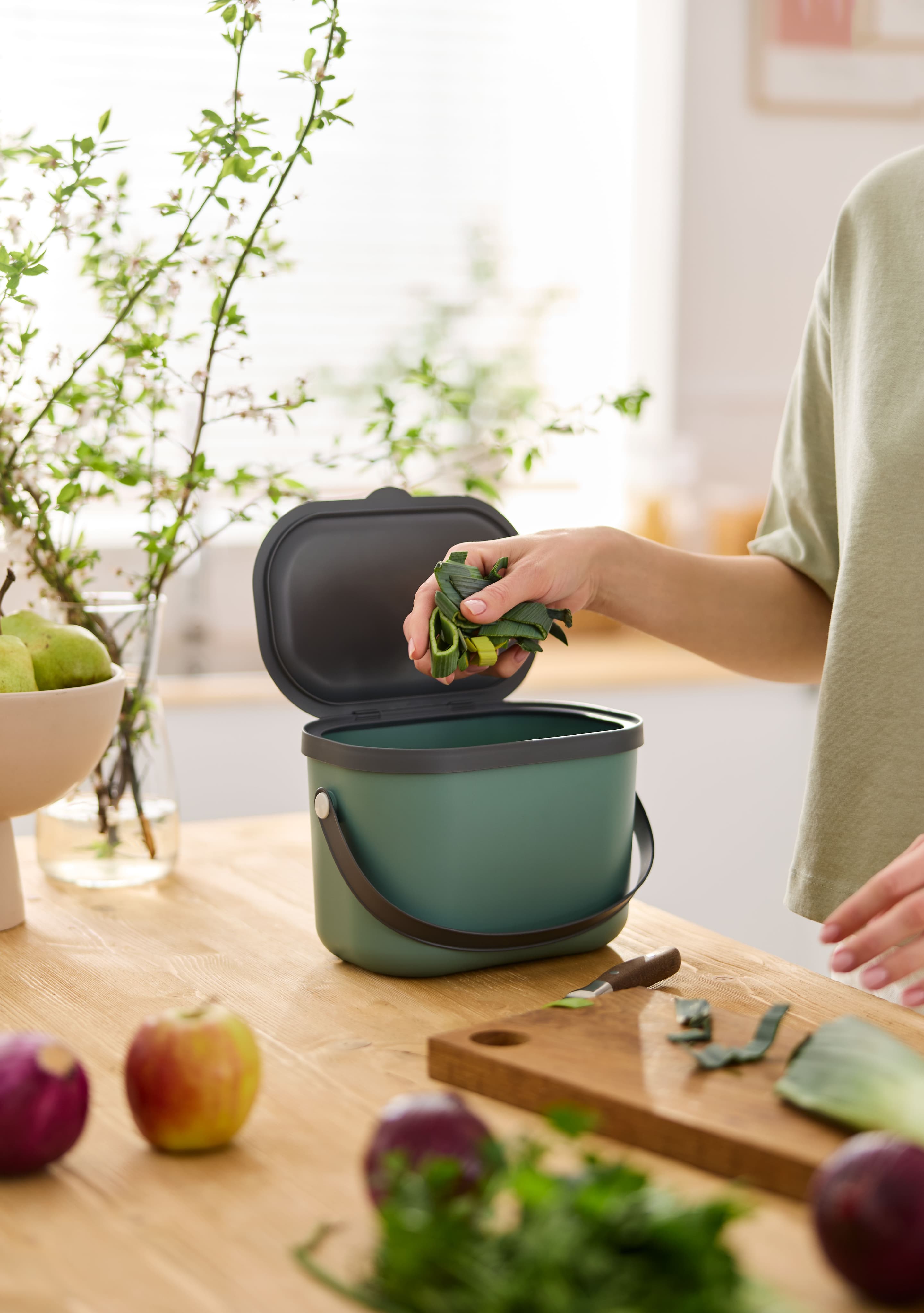 Produktbild rotho Bioabfallbehälter ALBULA 3.2l 2 von 6