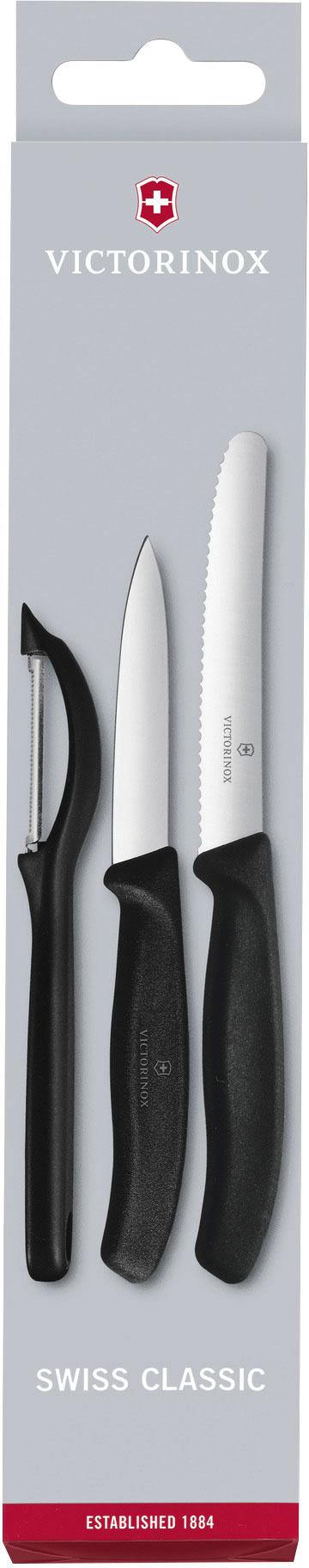 VICTORINOX Gemüsemesser-Set mit Schäler Swiss Classic