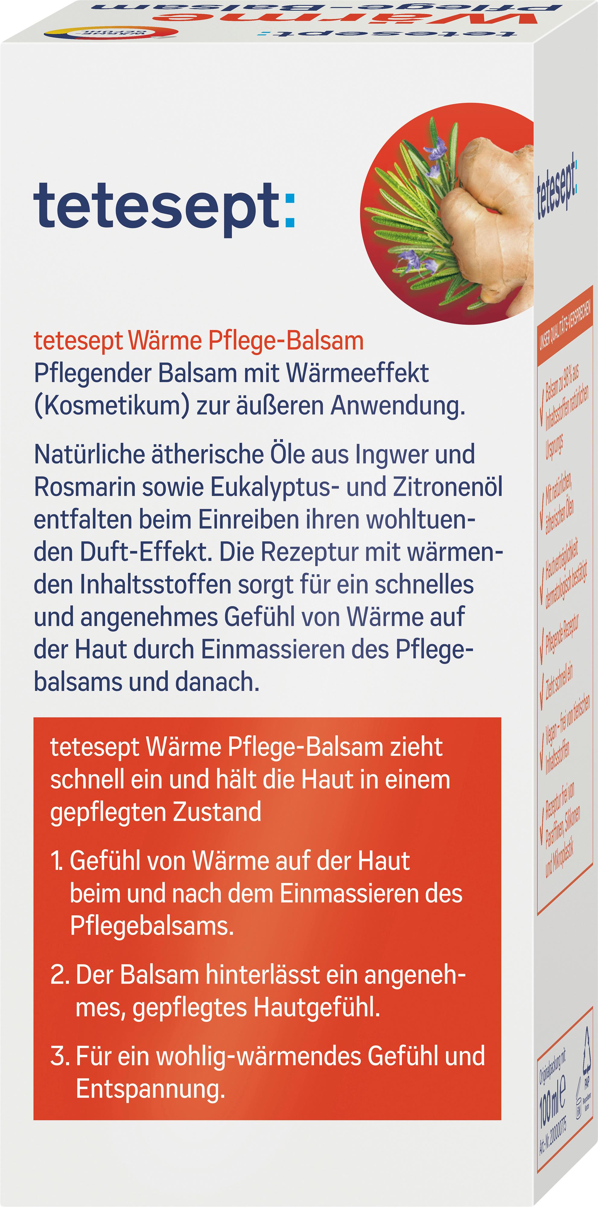 Produktbild tetesept Wärme Pflege-Balsam 2 von 7