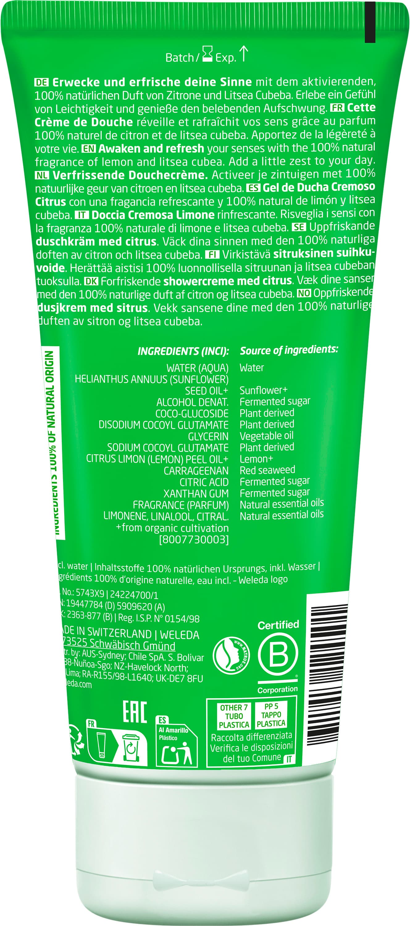 Produktbild WELEDA CITRUS Refresh Erfrischungsdusche Citrus 3 von 5