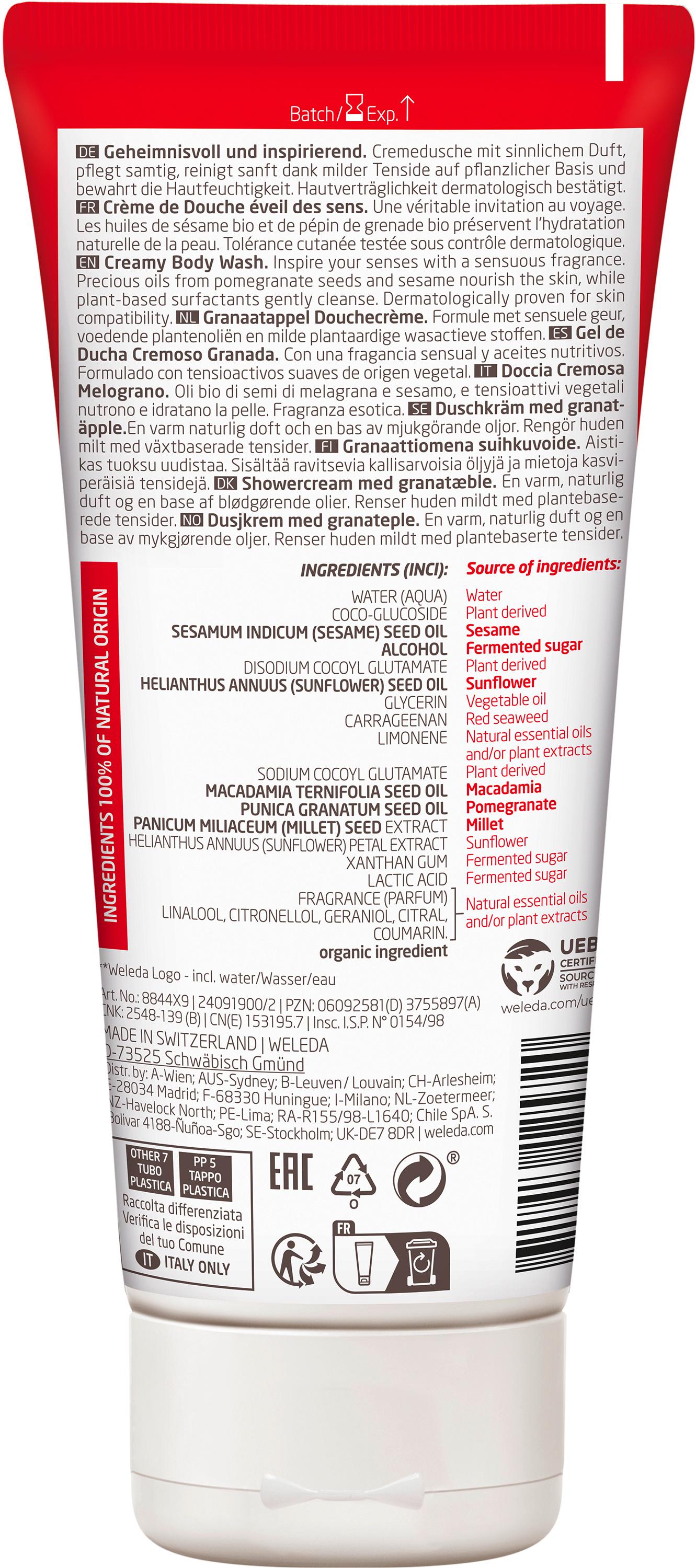 Produktbild WELEDA GRANATAPFEL Inspire Schönheitsdusche Granatapfel 2 von 4