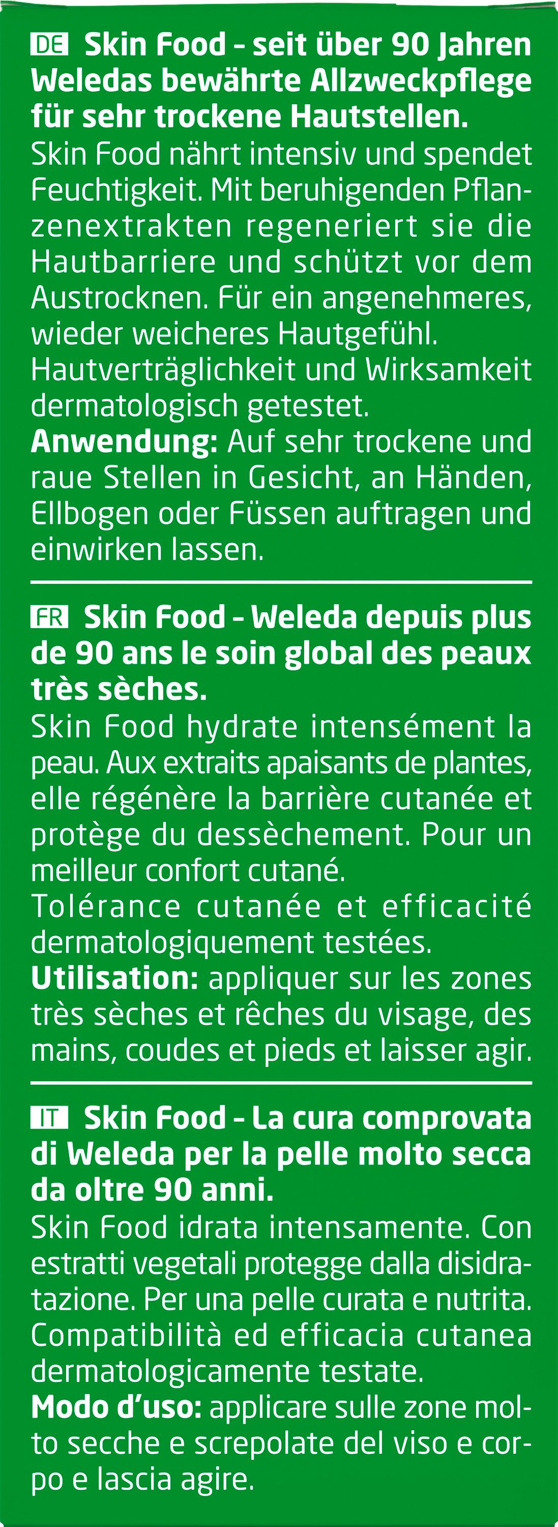 Produktbild WELEDA SKIN FOOD Nährende Gesichtspflege für Gesicht und Körper 3 von 9