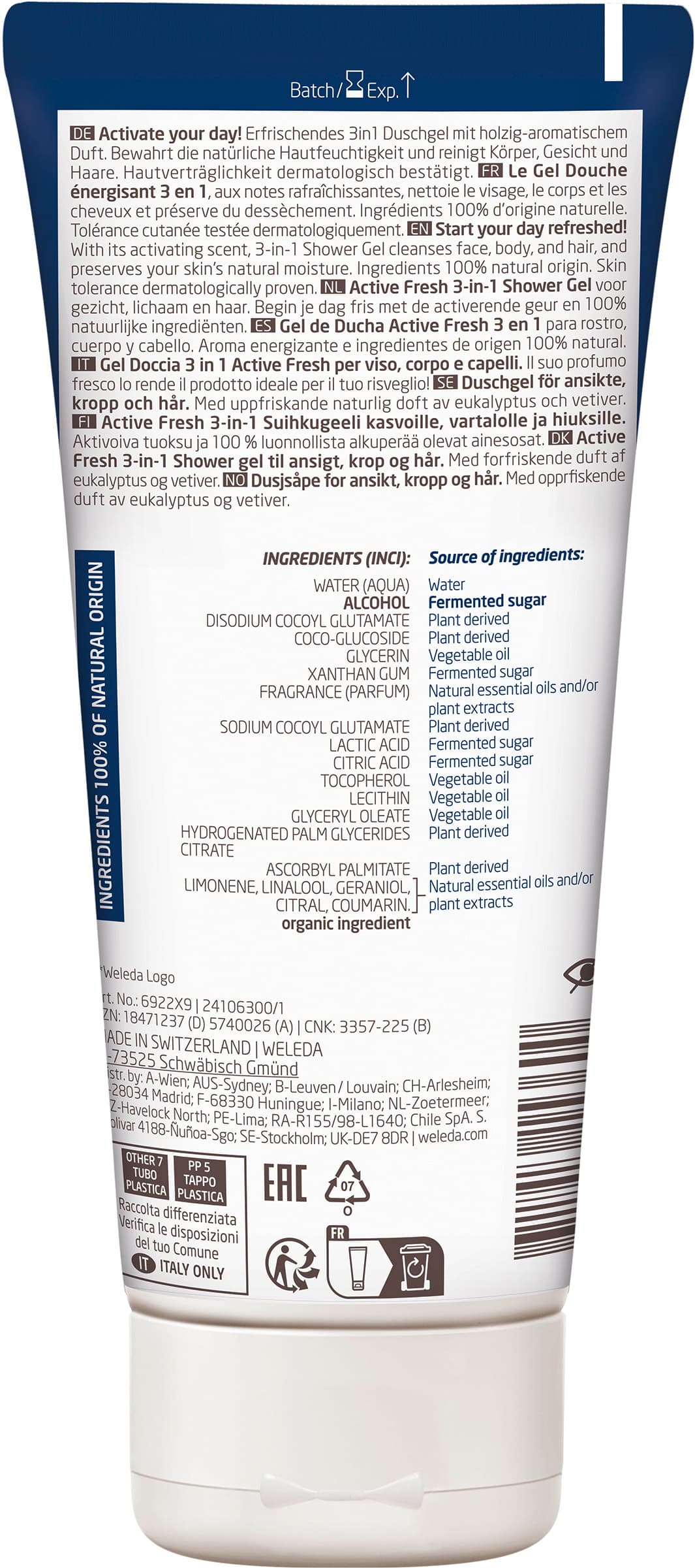 Produktbild WELEDA FOR MEN Active Fresh Duschgel 2 von 5