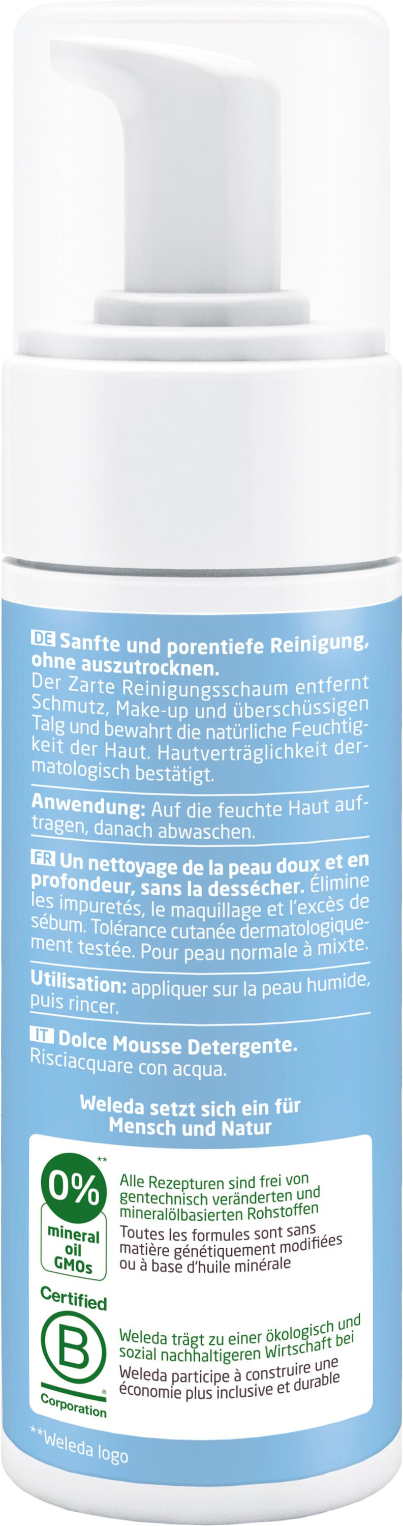 Produktbild WELEDA HAMAMELISWASSER Zarter Reinigungsschaum 2 von 2