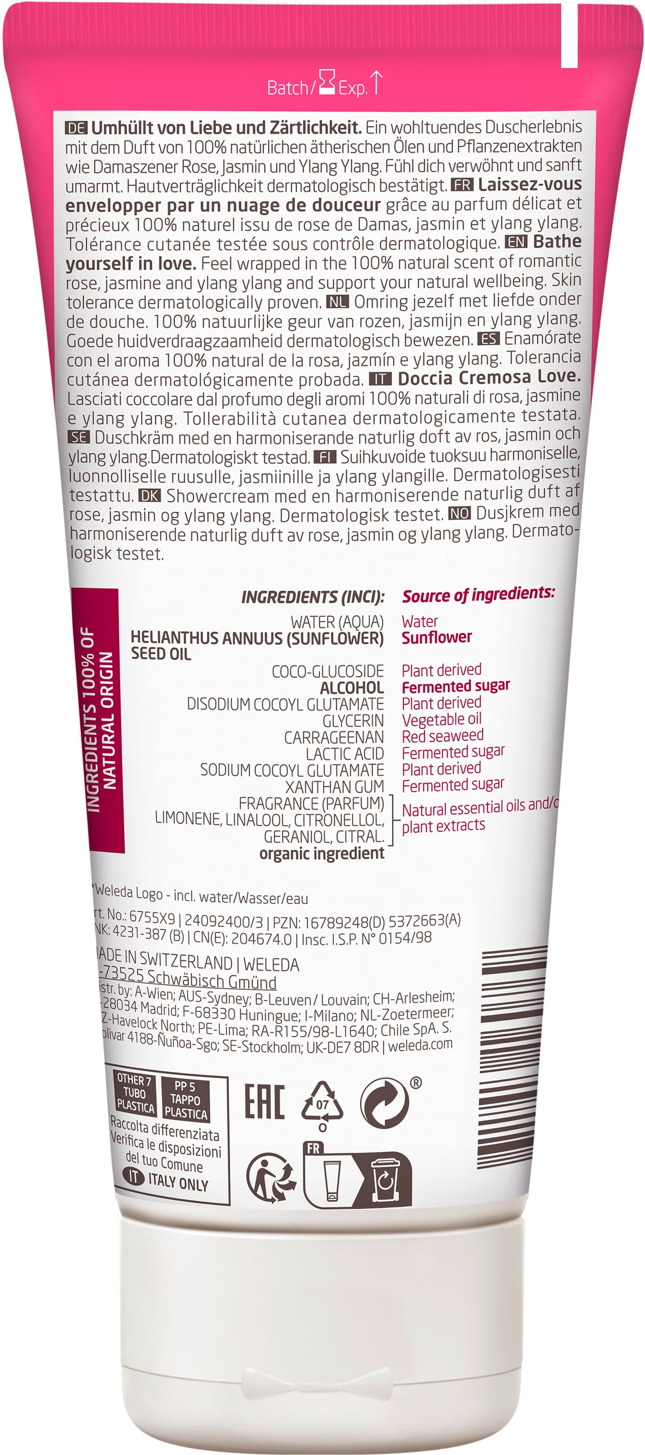 Produktbild WELEDA Aroma Shower Love 2 von 5