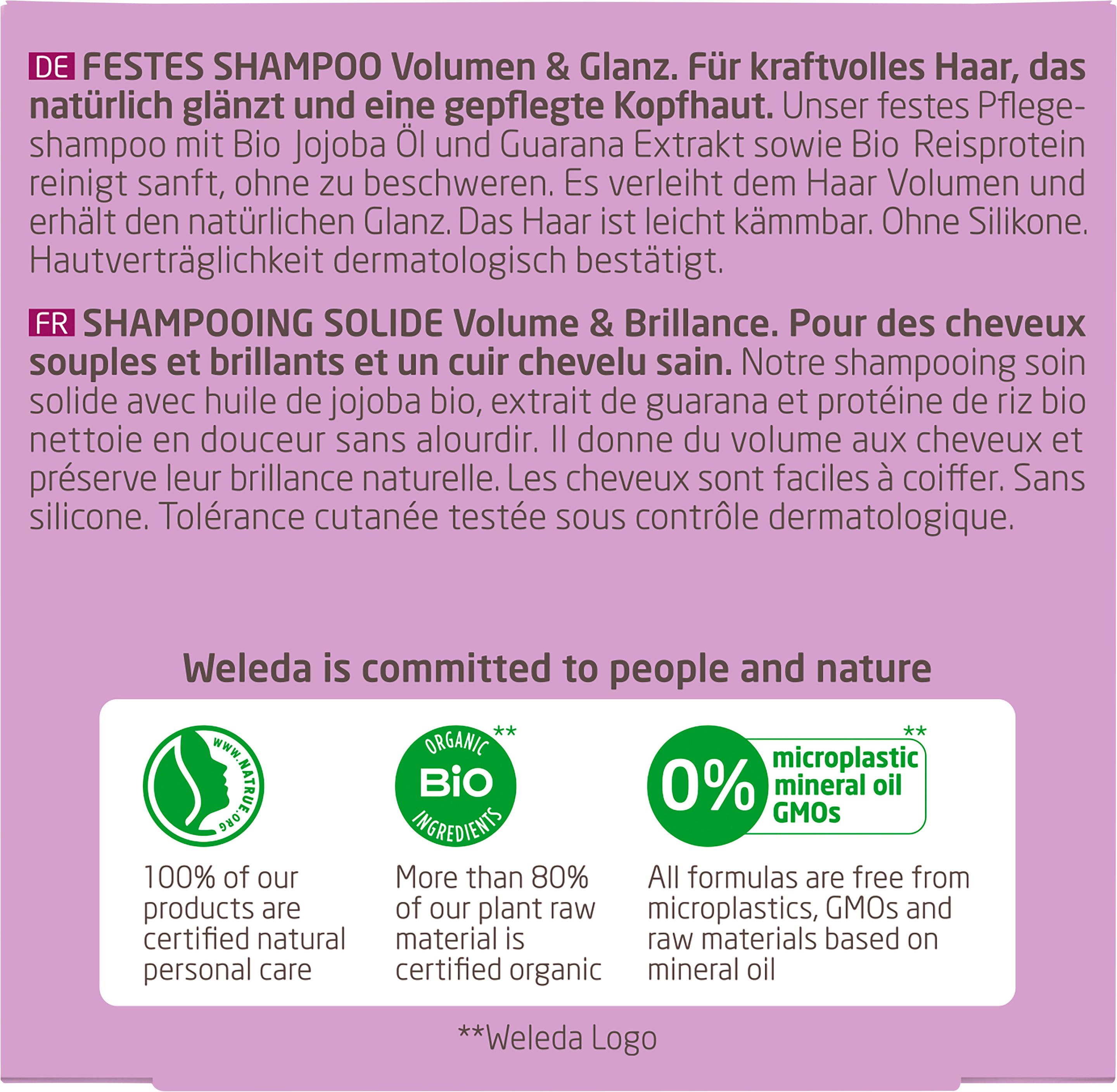 Produktbild Weleda Festes Shampoo Volumen&Glanz 2 von 3