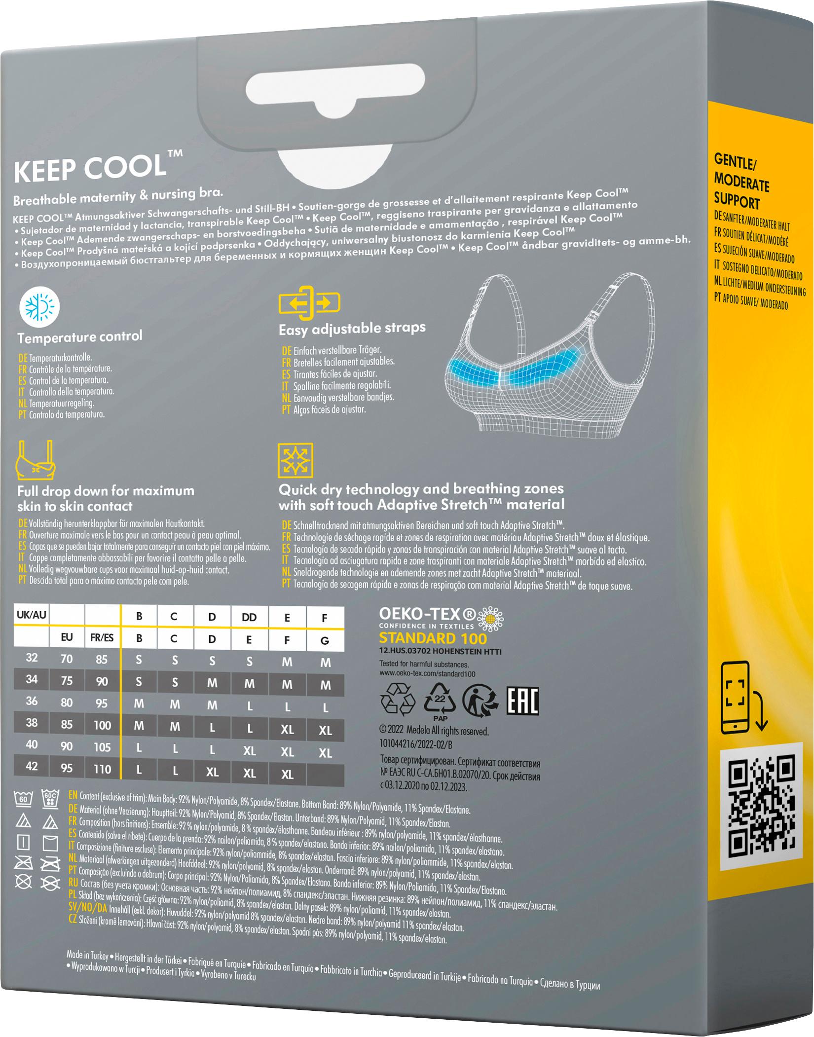 Produktbild Medela Keep Cool™ Schwangerschafts- und Still-BH schwarz 2 von 7