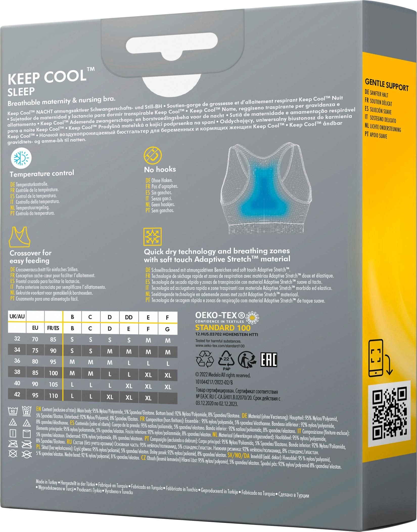 Produktbild Medela Keep Cool™ Schlaf-Bustier schwarz 2 von 7