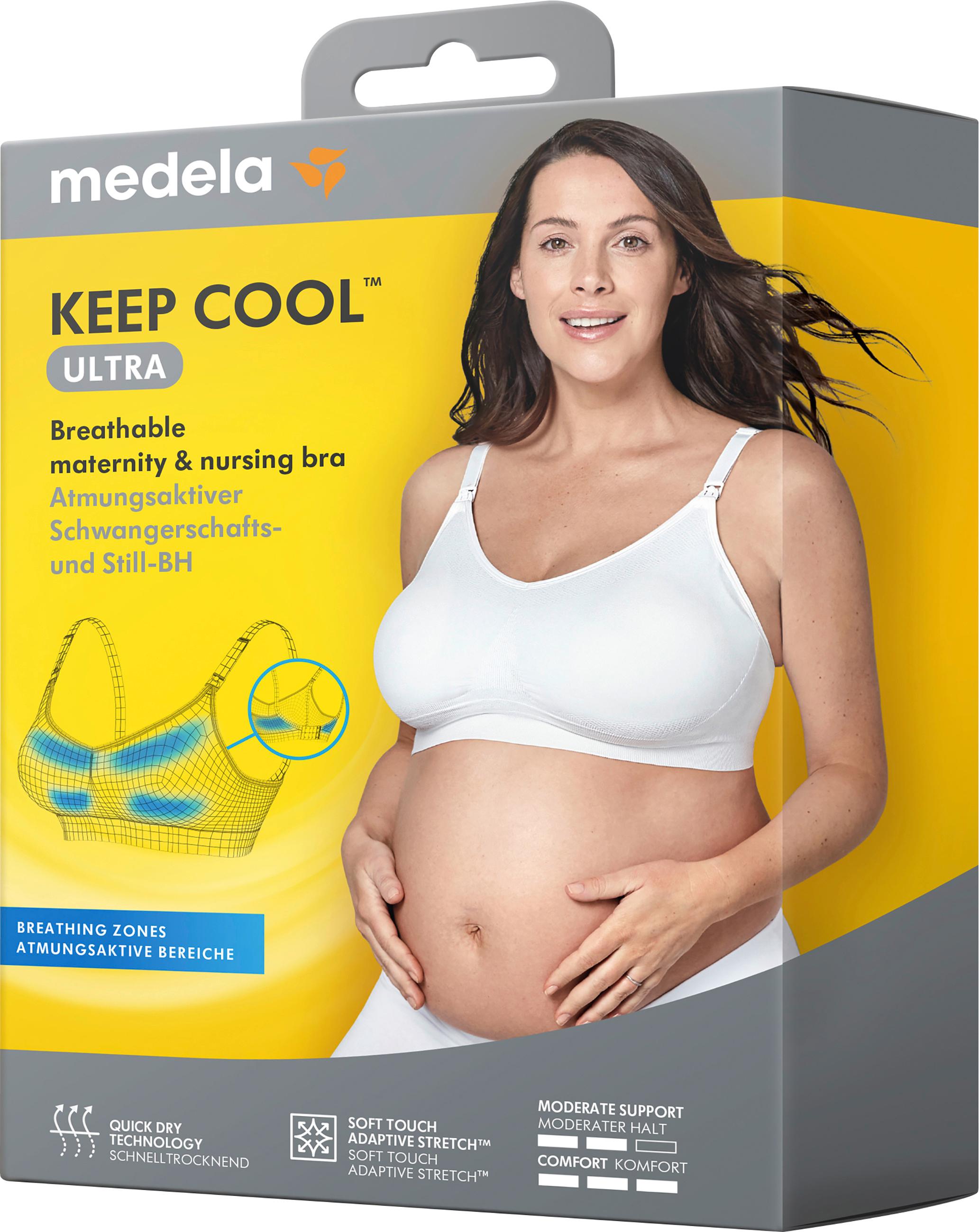 Produktbild Medela Keep Cool™ Ultra Komfort Schwangerschafts- und Still-BH, weiß 3 von 11