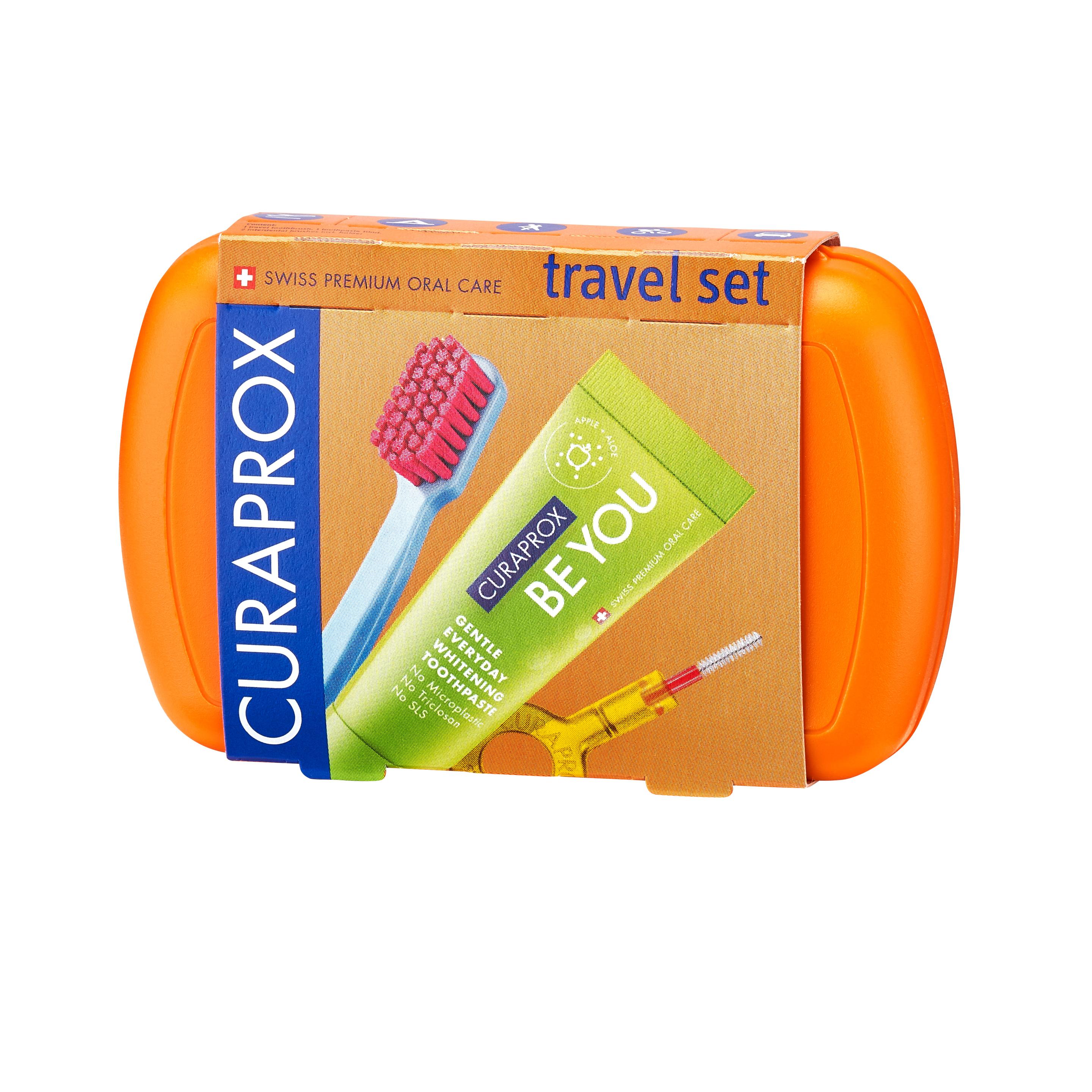 Produktbild Curaprox Travel Set Zahnbürste&Zahnpasta Be You Orange 2 von 3