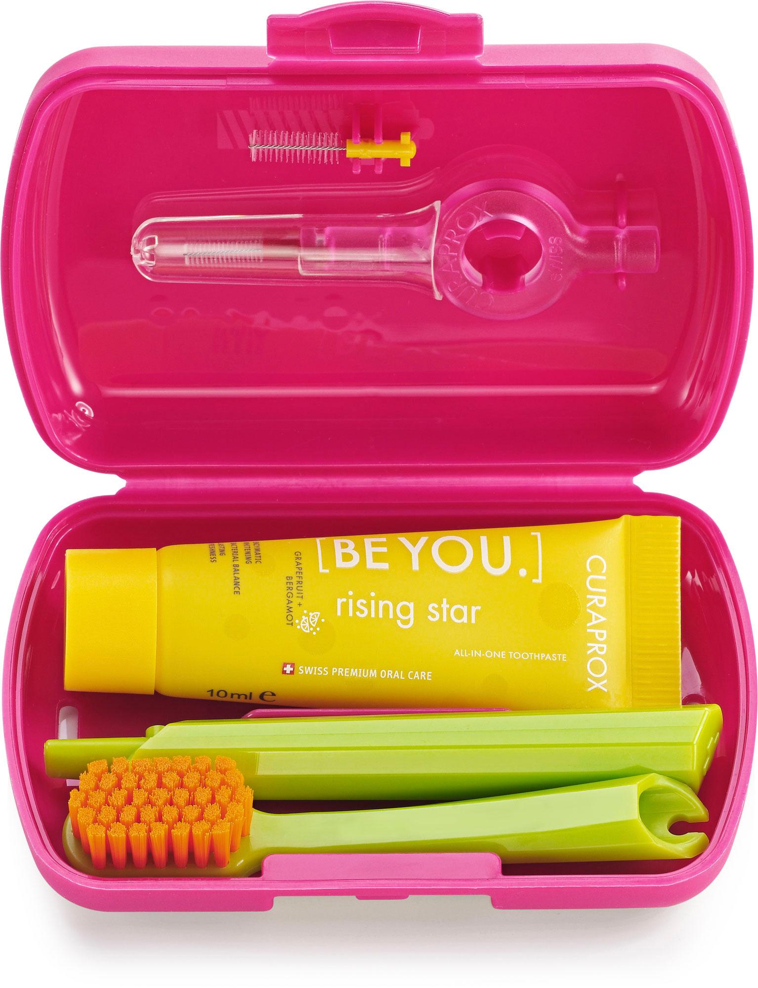 Produktbild Curaprox Travel Set Zahnbürste&Zahnpasta Be You Rot 3 von 3