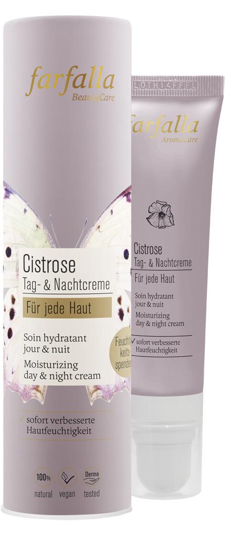 Farfalla Cistrose Feuchtigkeitsspendende Tag- und Nachtcreme
