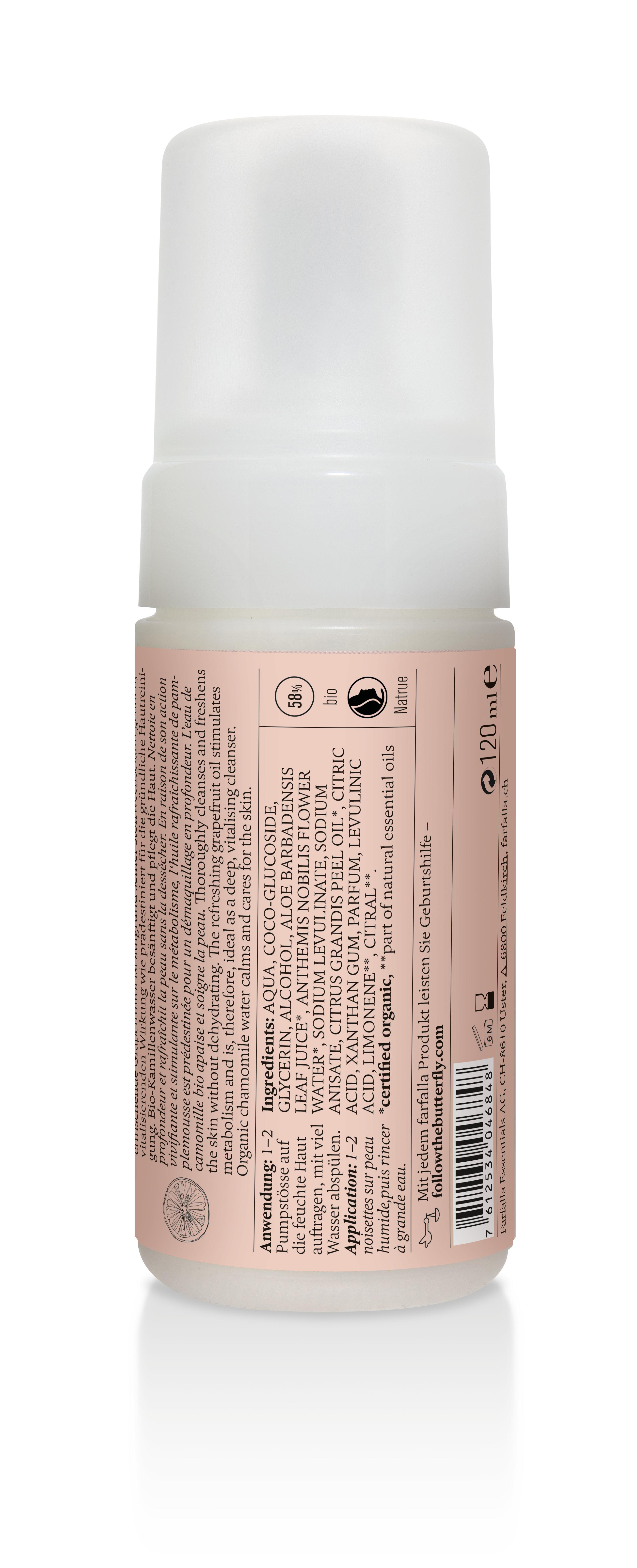 Produktbild Farfalla Grapefruit Seidiger Reinigungsschaum 2 von 2