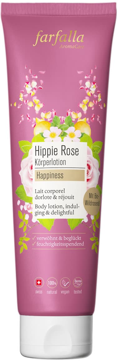 Farfalla Körperlotion Happiness Hippie Rose