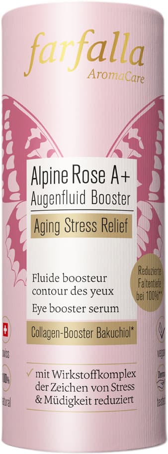 farfalla Alpine Rose A+ Augenfluid Booster, Aging Stress Relief
