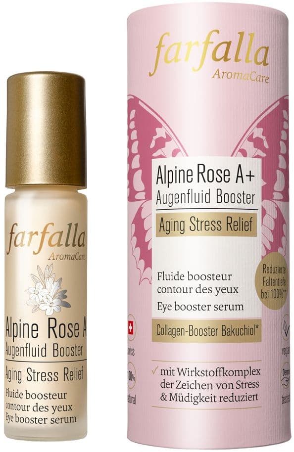 farfalla Alpine Rose A+ Augenfluid Booster, Aging Stress Relief