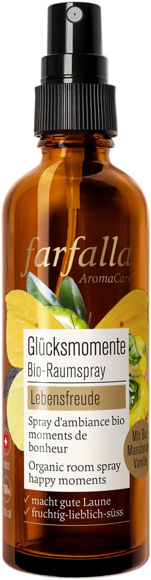 Farfalla Lebensfreude Vanille-Mandarine Glücksmomente Bio-Raumspray