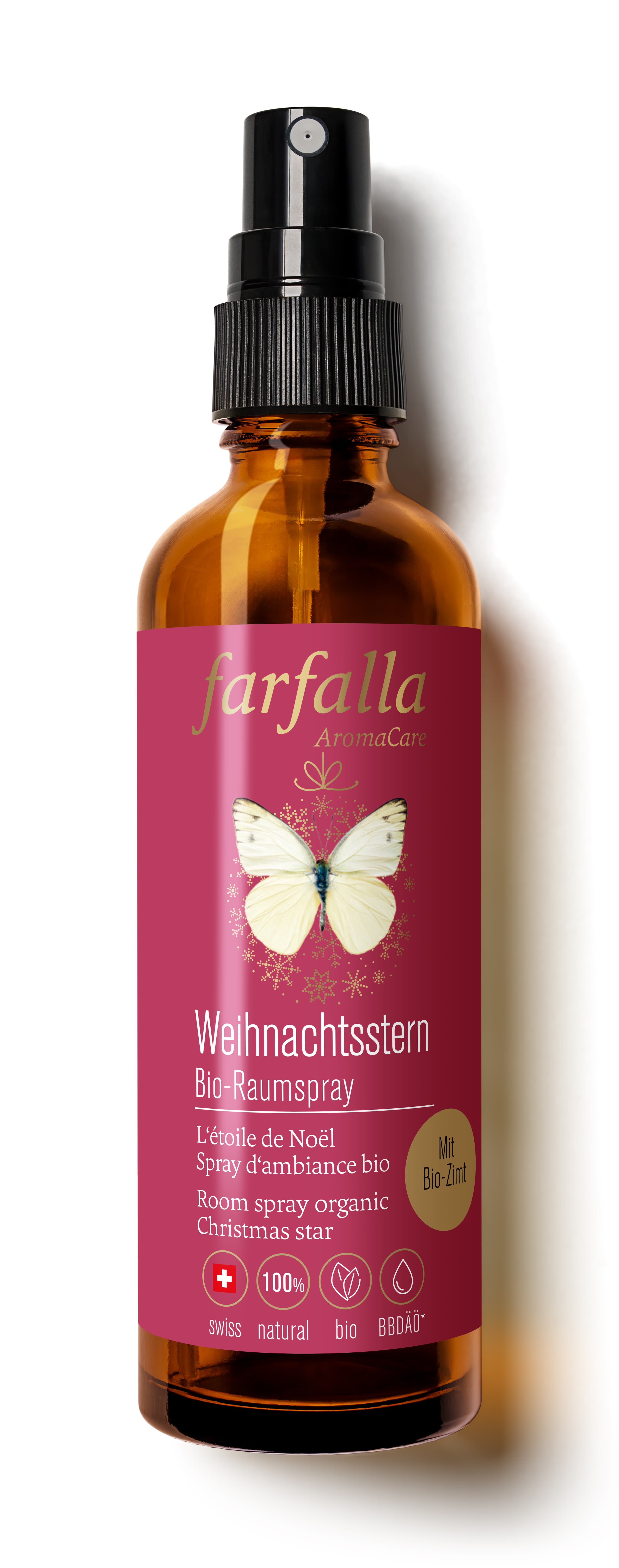 Farfalla Weihnachtsstern Bio-Raumspray