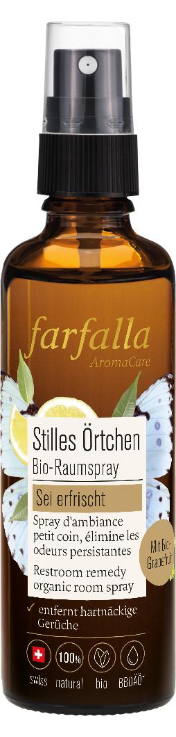 Farfalla Raumspray Stilles Örtchen Sei erfrischt