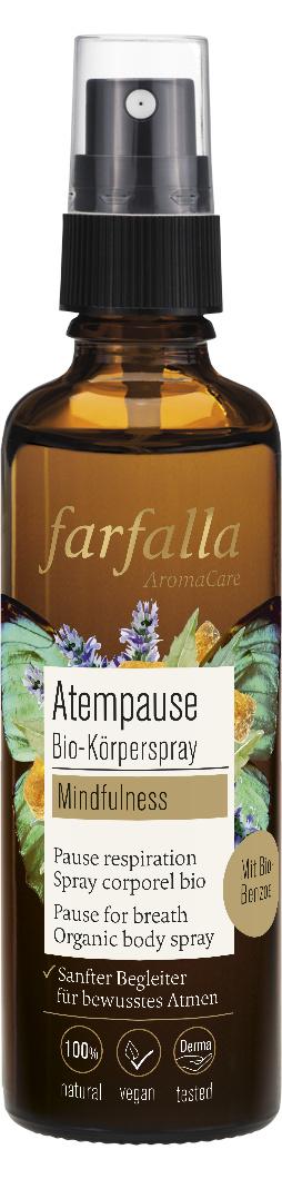 Farfalla Bio-Körperspray Atempause Mindfulness