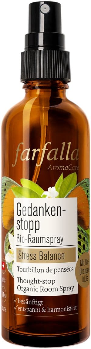 Farfalla Gedankenstopp Bio-Raumspray Stress Balance