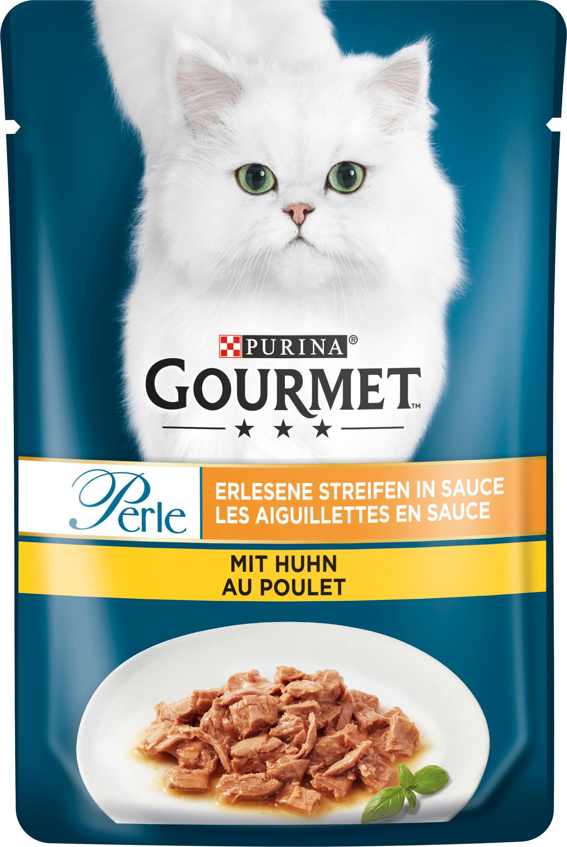 PURINA GOURMET Perle Erlesene Streifen mit Huhn
