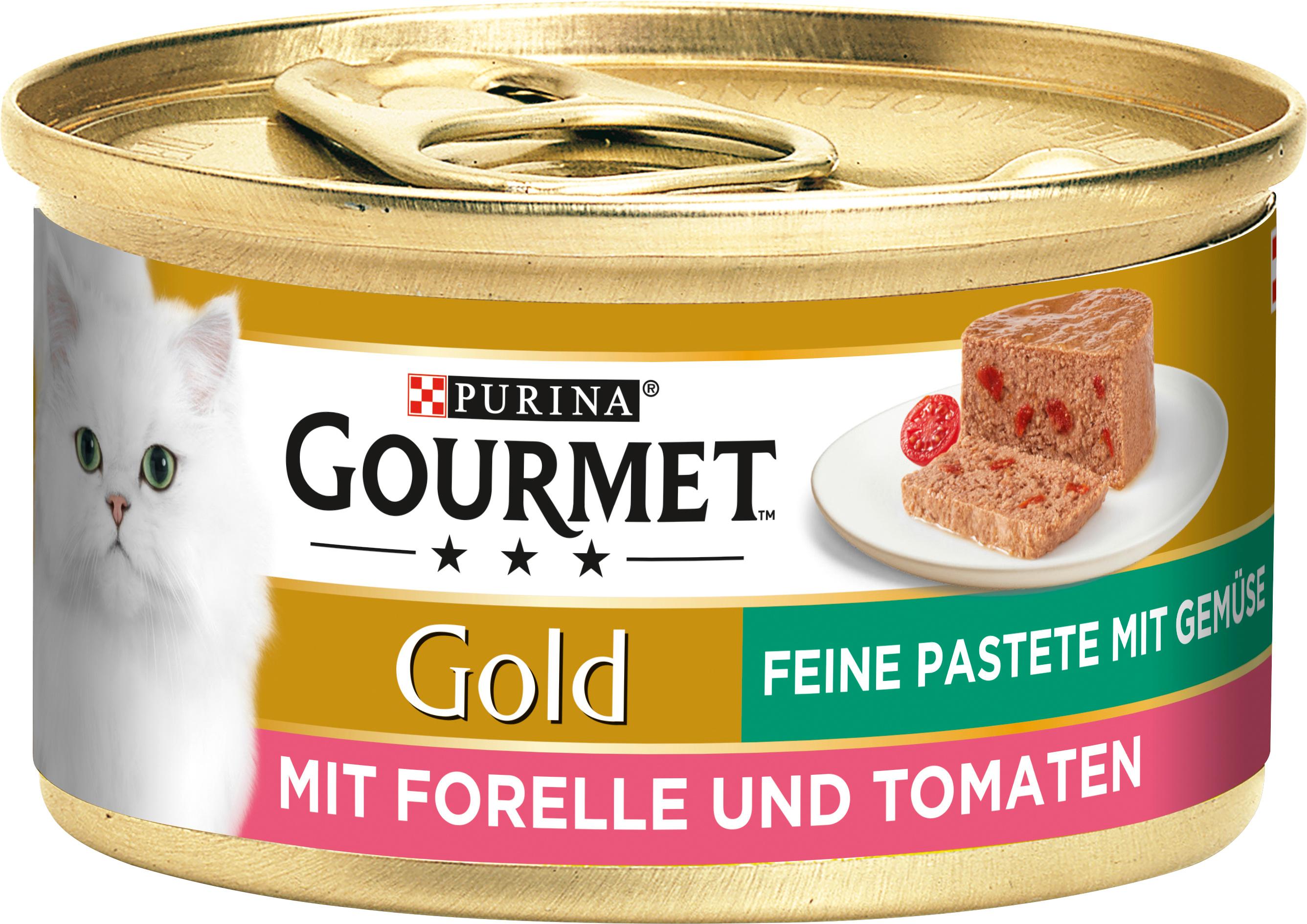 PURINA GOURMET Gold Feine Pastete mit Forelle&Tomaten