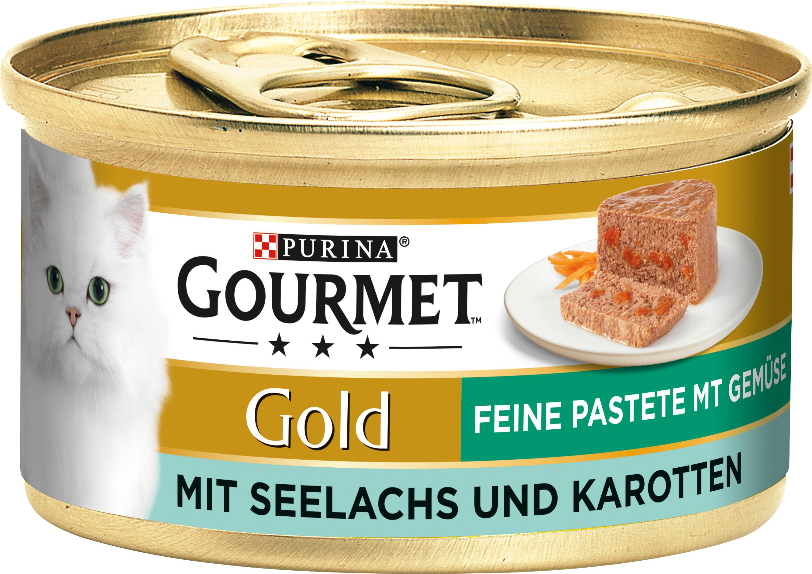 PURINA GOURMET Gold Feine Pastete mit Seelachs&Karotten
