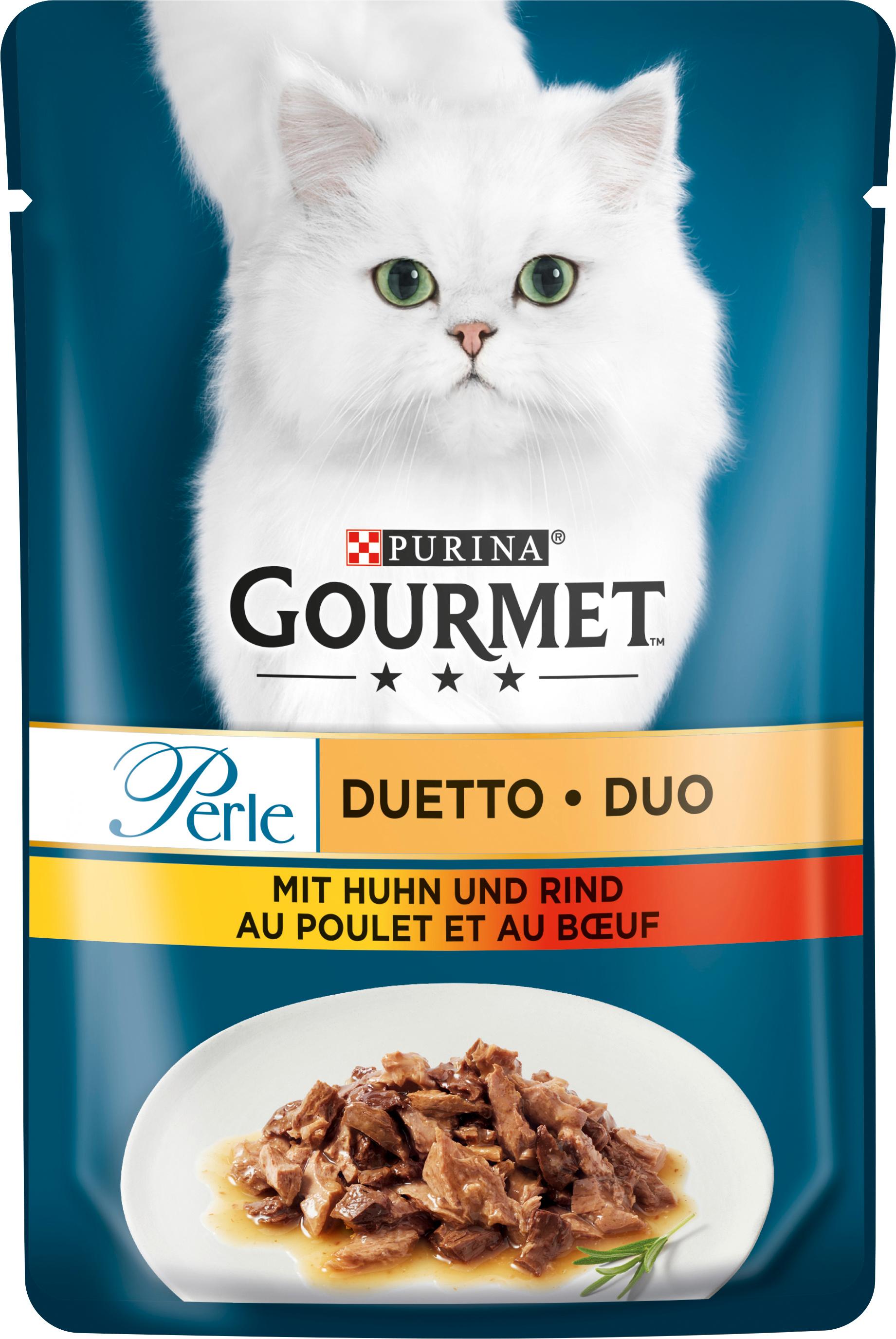 PURINA GOURMET Perle Duetto mit Huhn&Rind