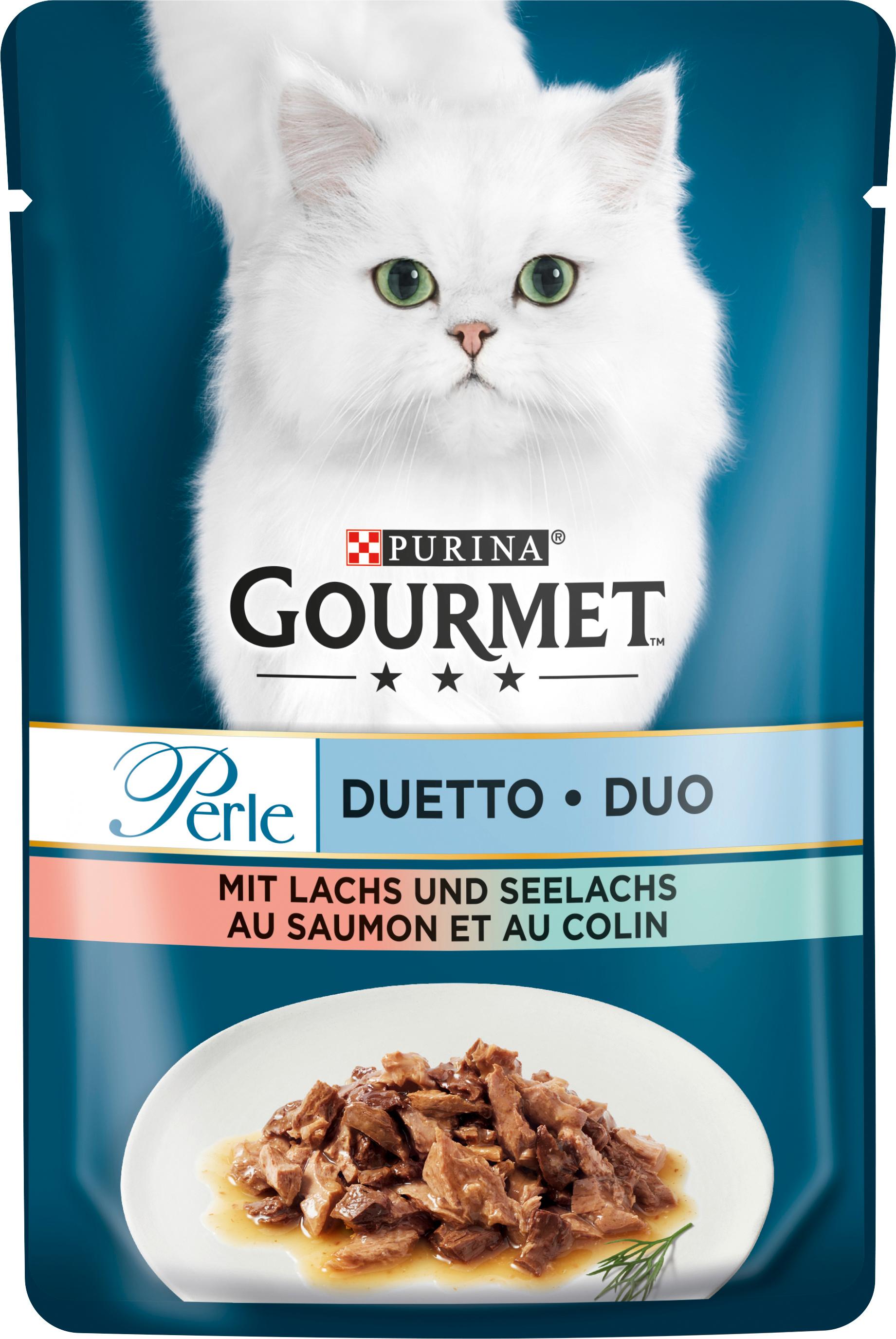 PURINA GOURMET Perle Duetto mit Lachs und Seelachs