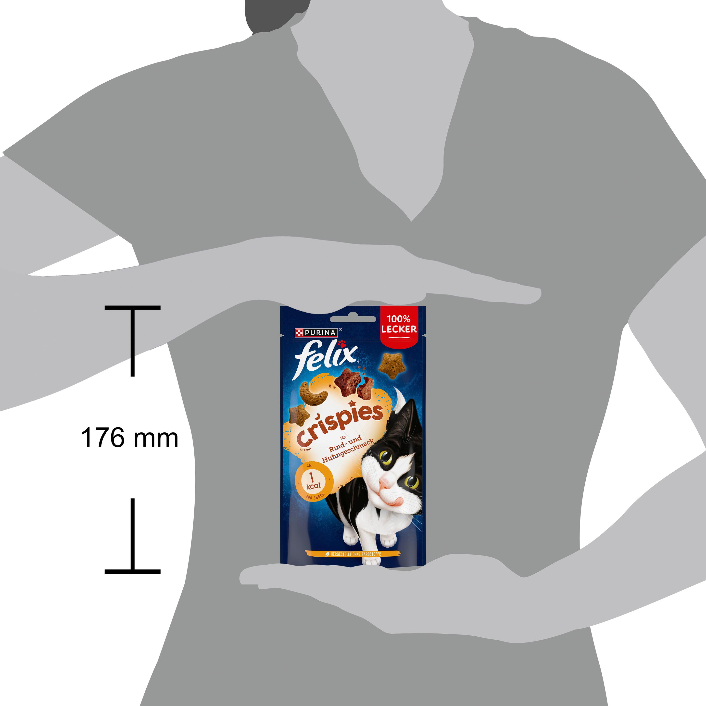 Produktbild PURINA FELIX Katzenleckerlis Crispies mit Rind- und Huhngeschmack 3 von 3