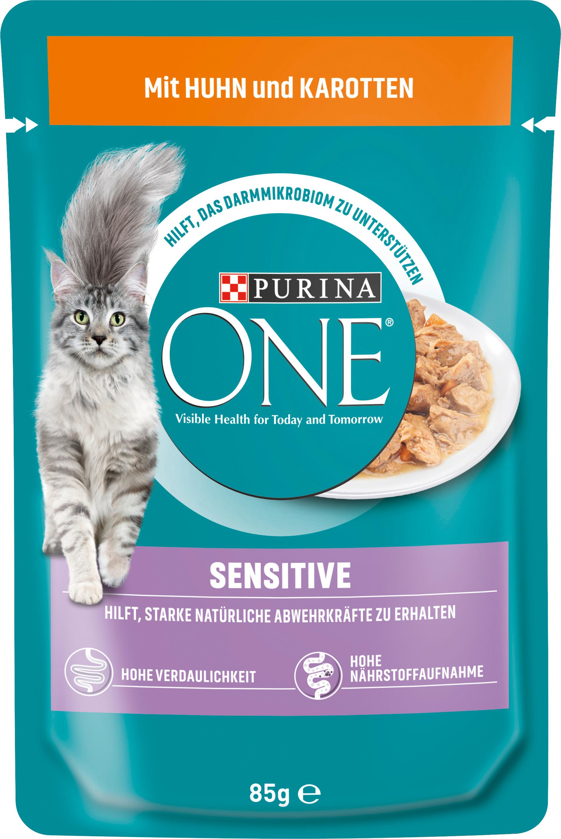 PURINA ONE Sensitive mit Huhn und Karotten