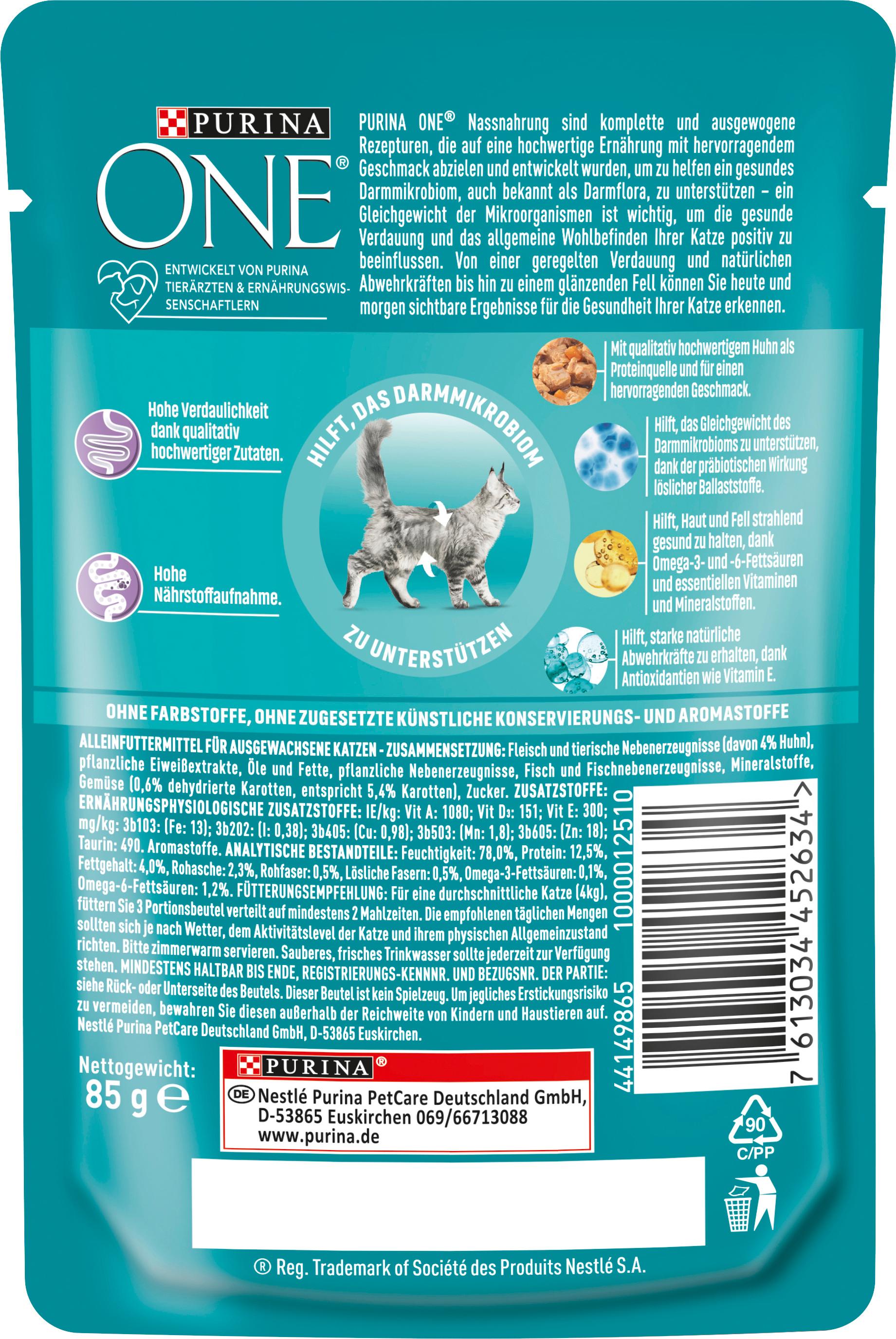 Produktbild PURINA ONE Sensitive mit Huhn und Karotten 2 von 6