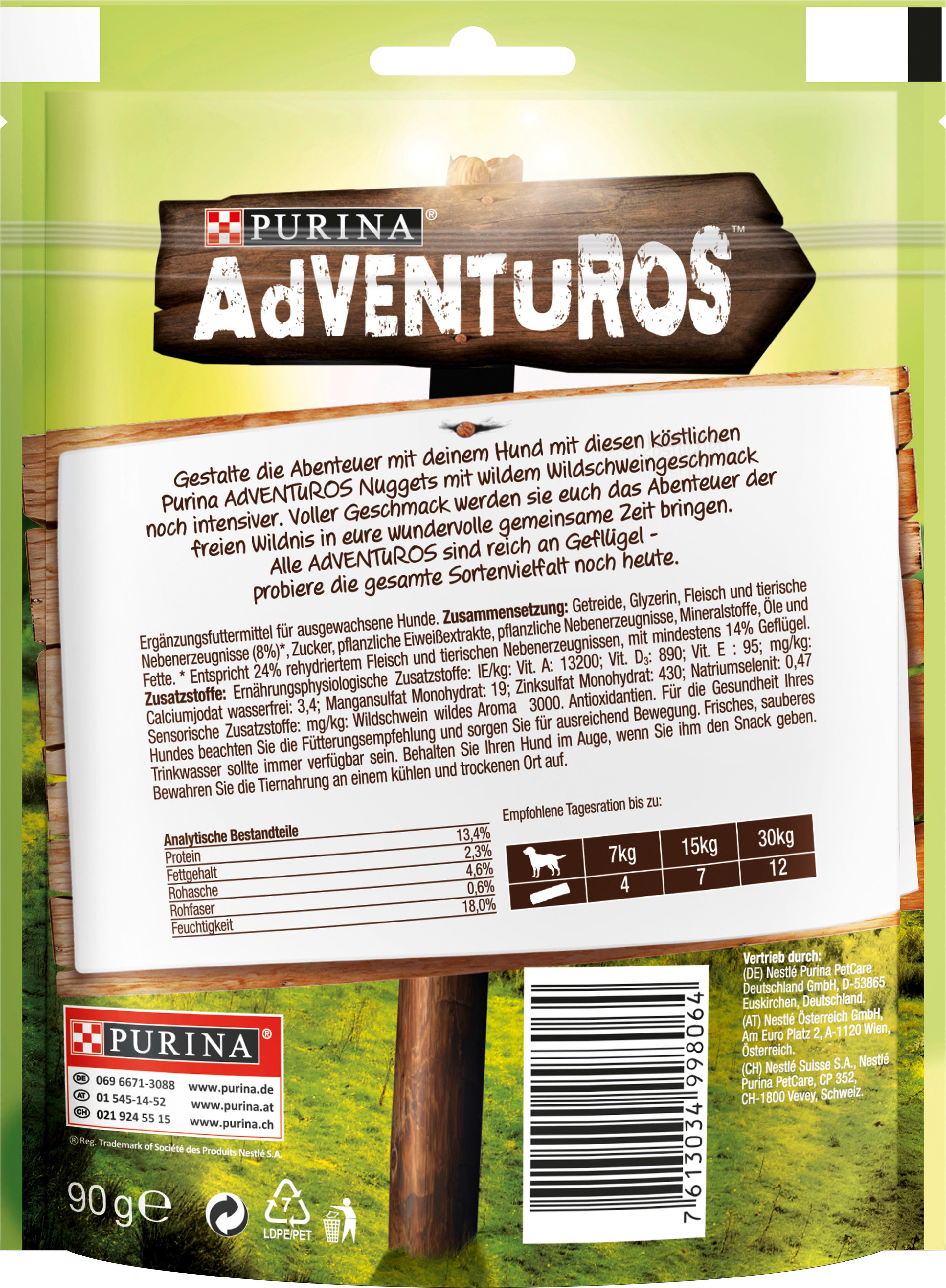 Produktbild Purina Adventuros Nuggets mit wildem Wildschweingeschmack Hundeleckerlis 2 von 2