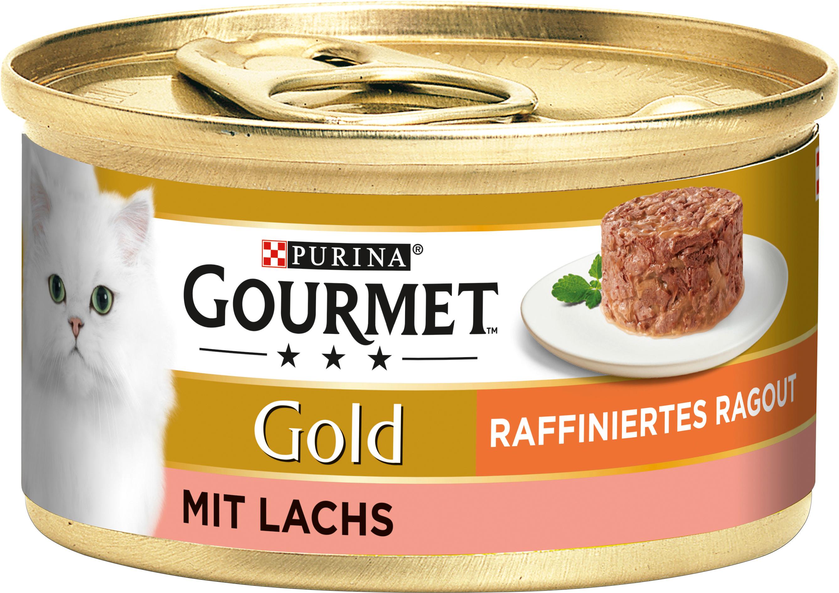 PURINA GOURMET Gold Raffiniertes Ragout mit Lachs
