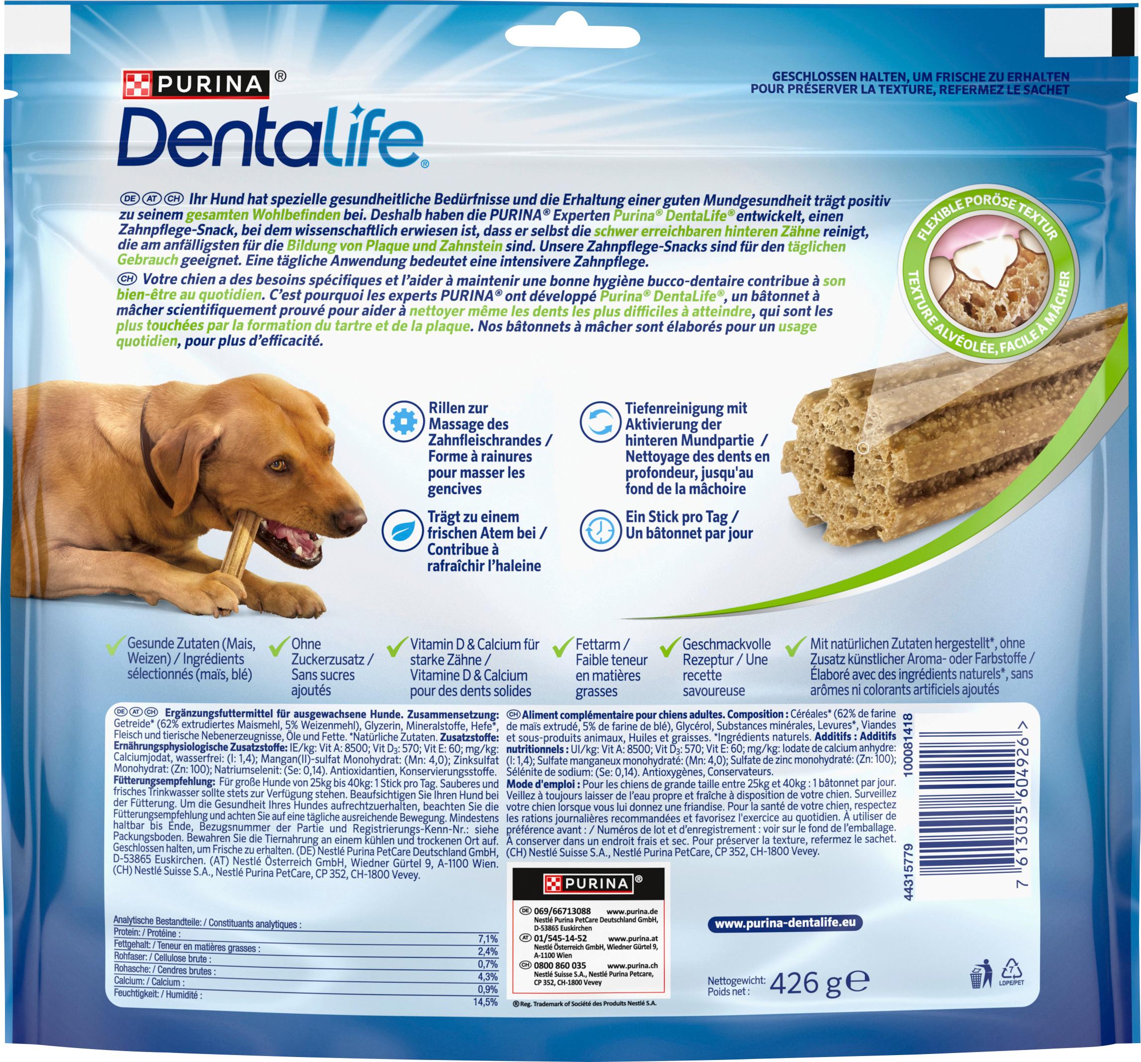 Produktbild Purina DentaLife Maxi Tägliche Zahnpflege-Snacks für große Hunde 2 von 5