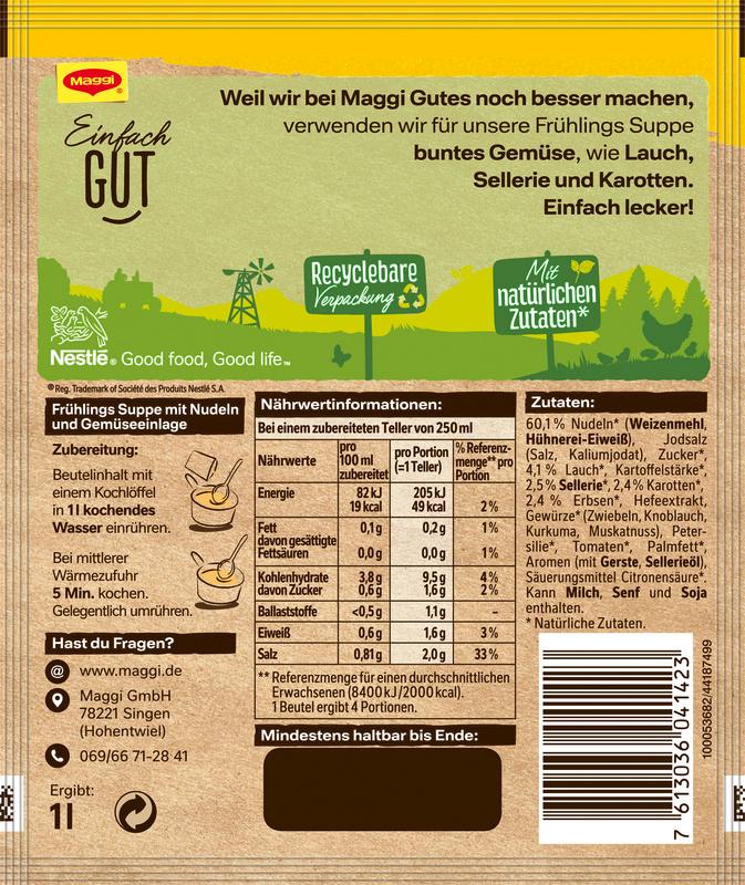 Produktbild MAGGI Guten Appetit Frühlings Suppe 2 von 2