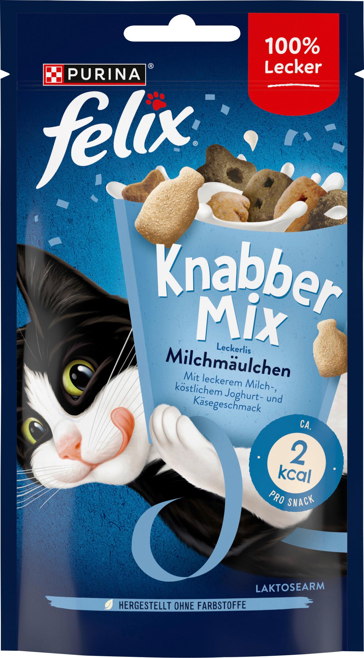 PURINA FELIX Katzenleckerlis KnabberMix Milchmäulchen