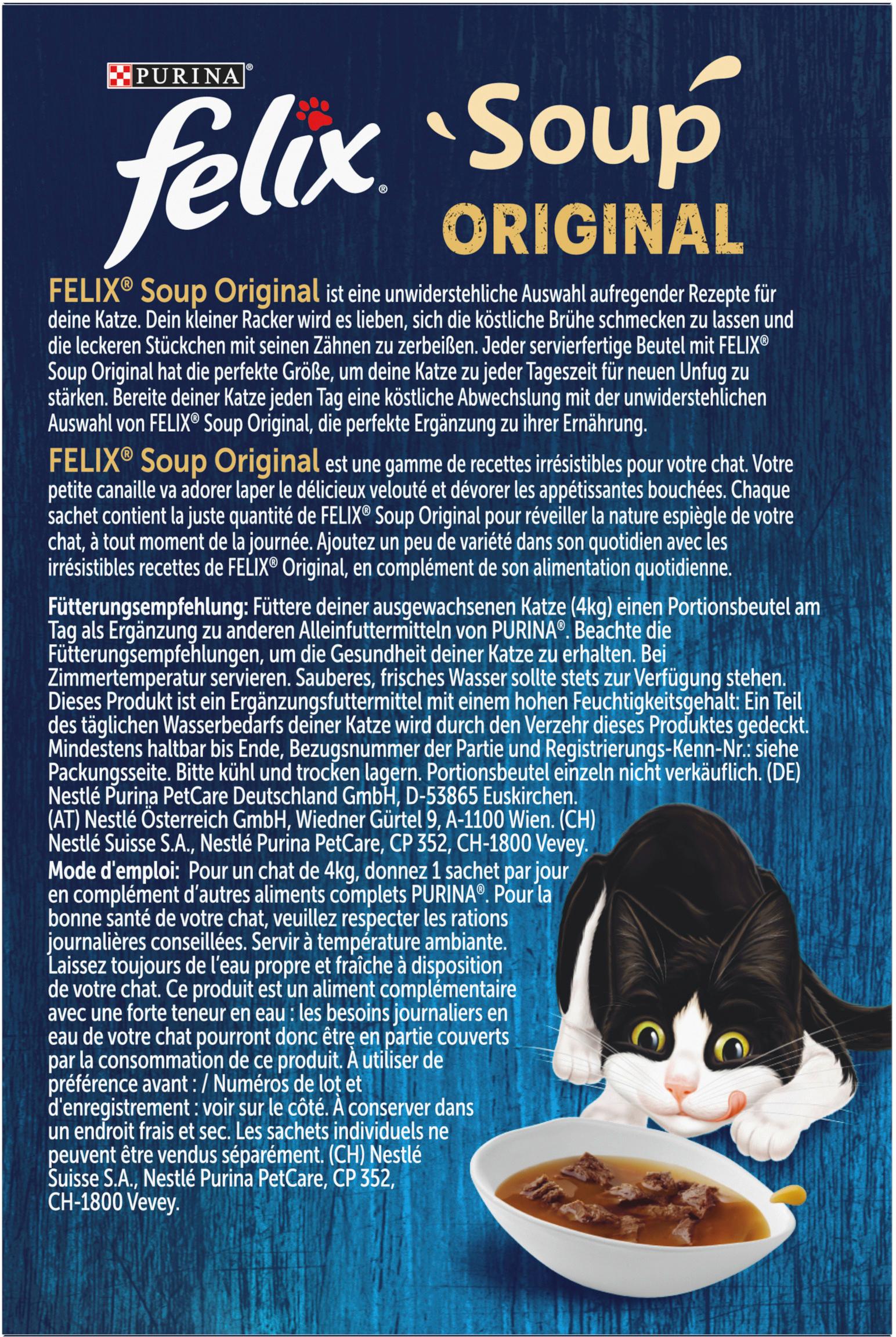 Produktbild PURINA FELIX Soup Rind, Huhn, Lamm 2 von 8